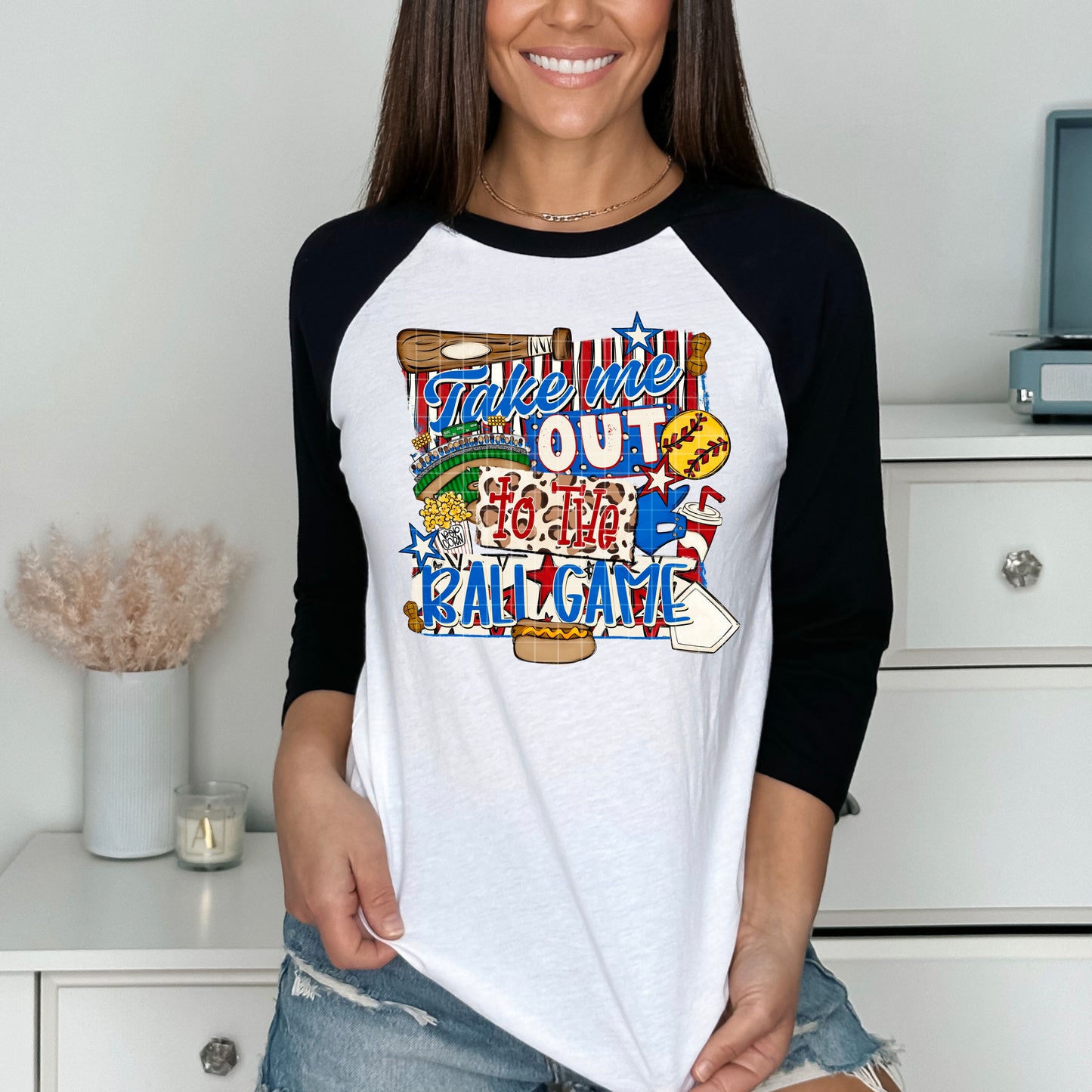 Take Me Out Softball PNG Design
