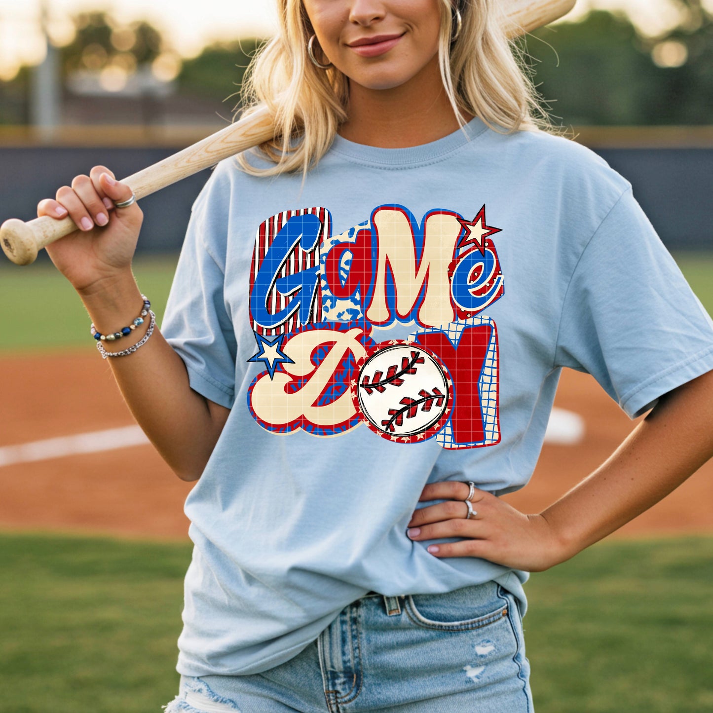 Game Day Baseball PNG Design