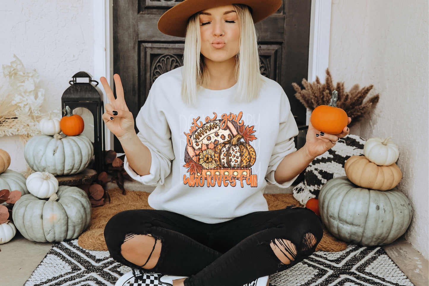 Just A Girl Who Loves Fall PNG Design