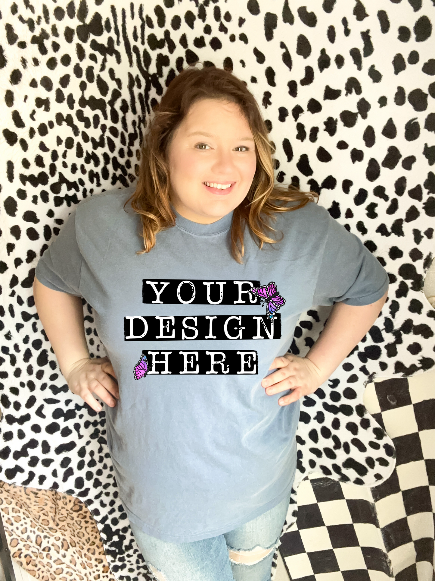 CC Denim T Shirt Jenni Mock Up