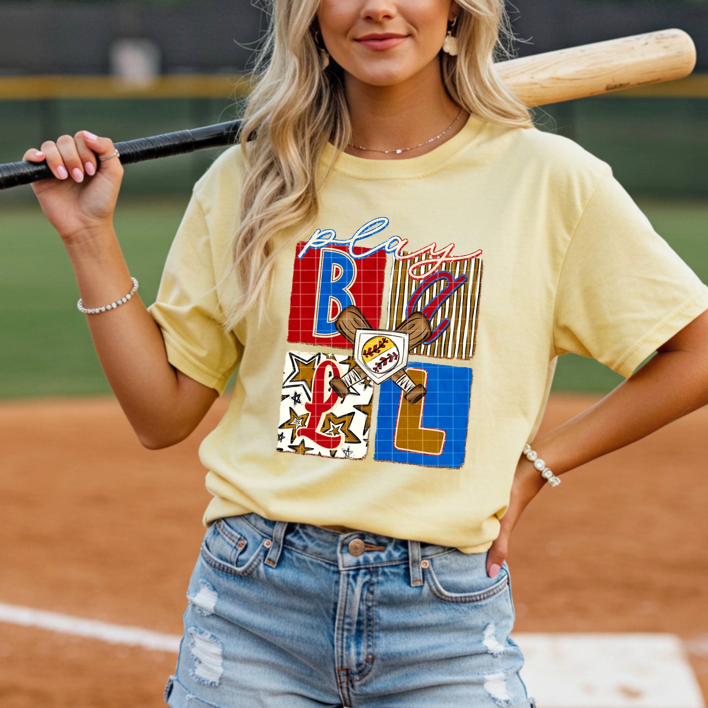 Play Ball Baseball/Softball PNG Design