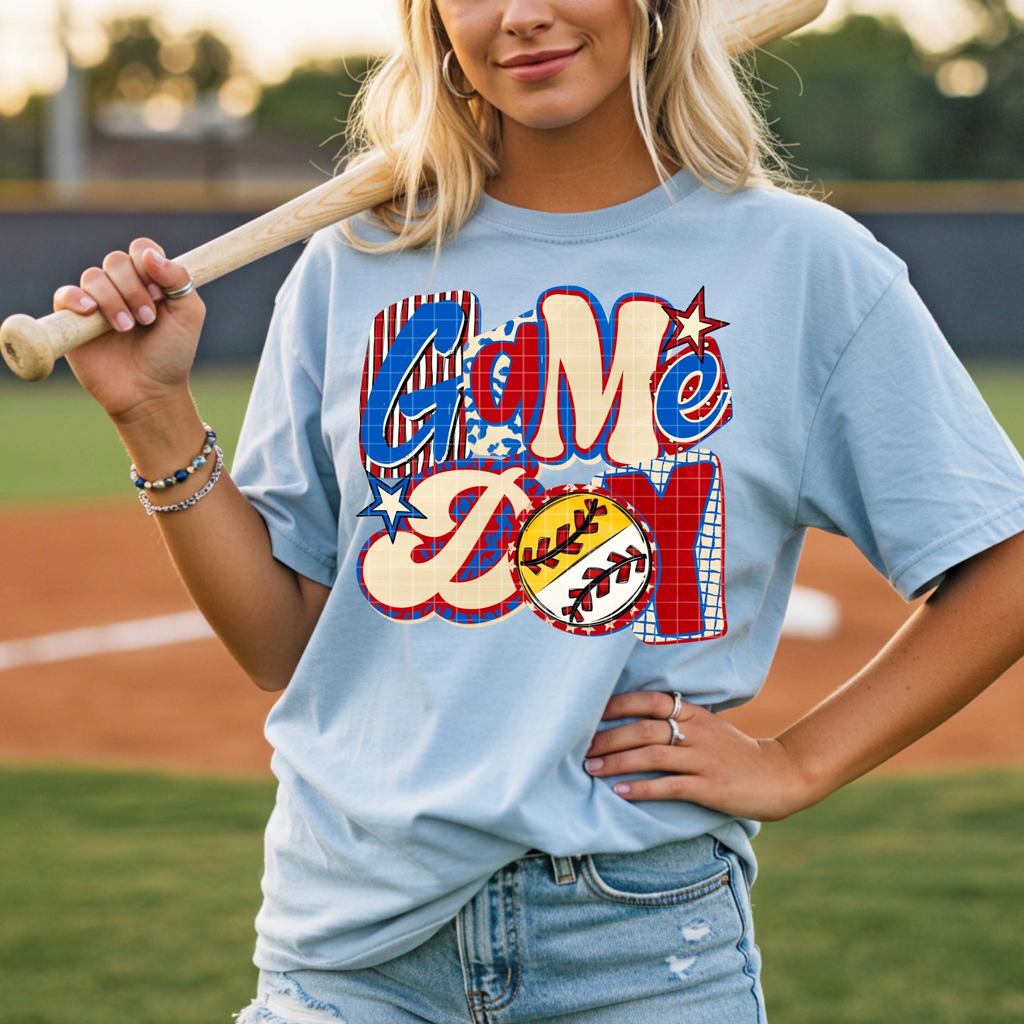 Game Day Baseball/Softball PNG Design