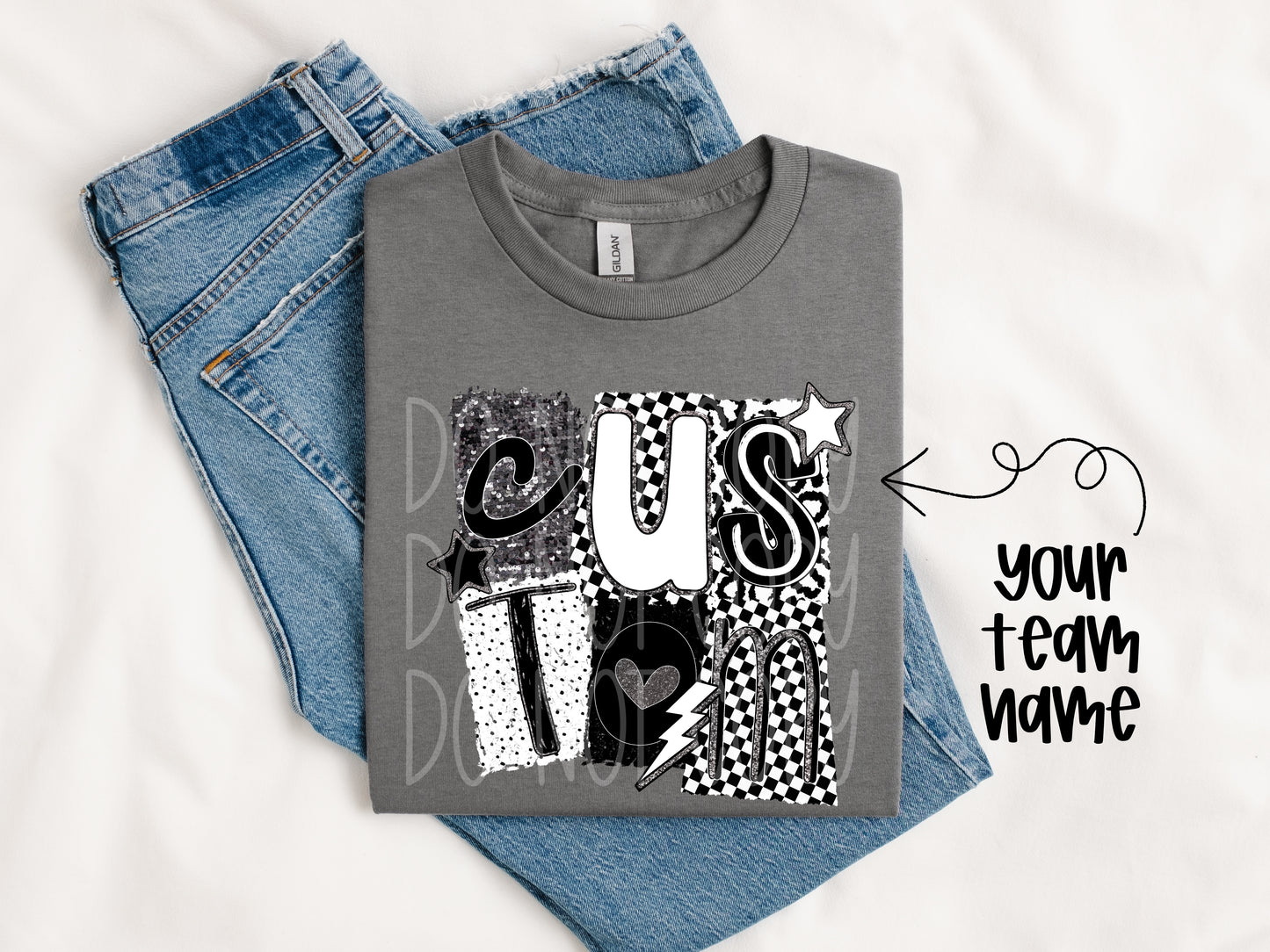 CUSTOM BW Collage PNG Design