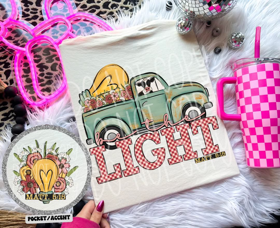 Be The Light PNG Design