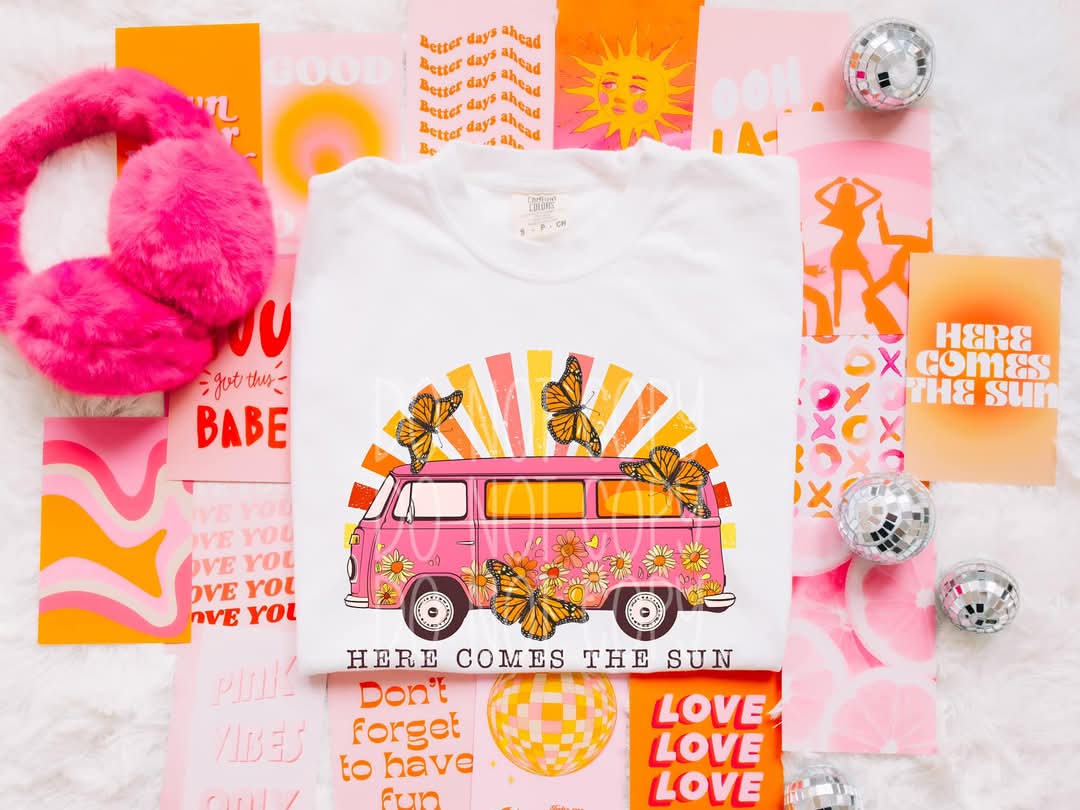 Here Comes The Sun PNG Design