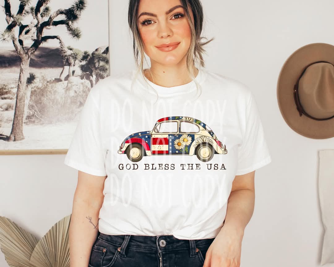 God Bless The USA PNG Design