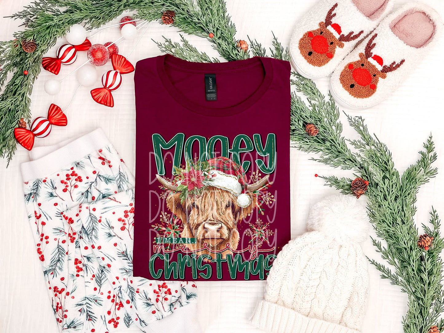 Mooey Christmas PNG Design