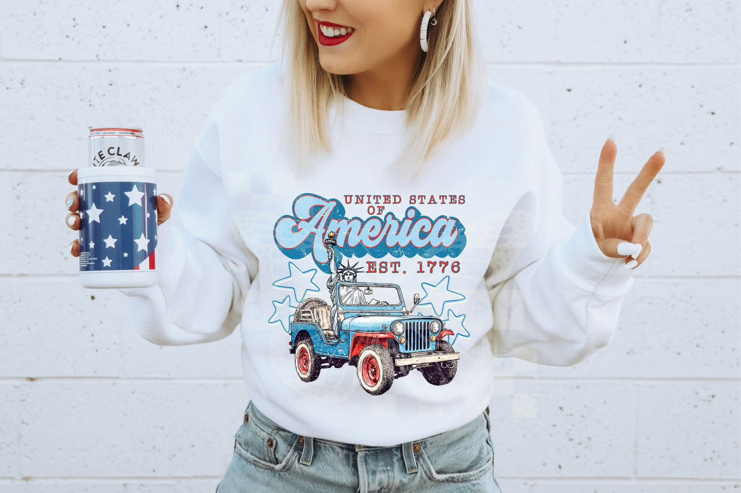 USA EST 1776 PNG Design