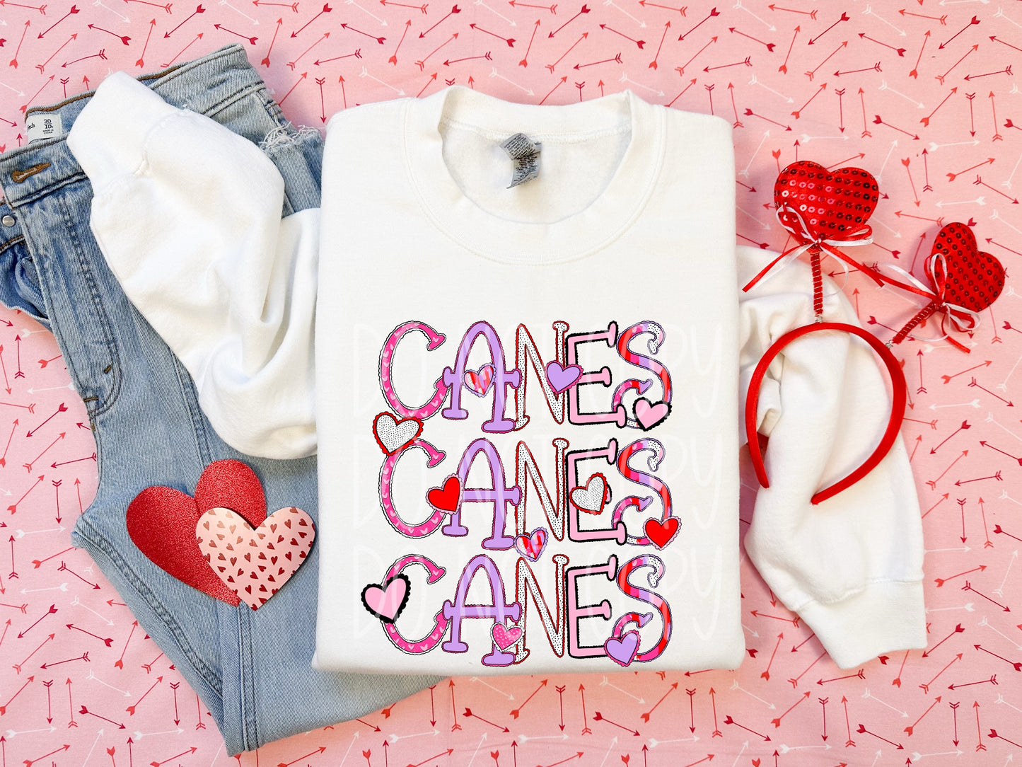 Canes Valentine PNG Design