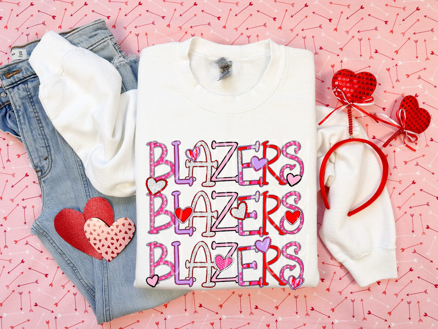 Blazers Valentine PNG Design