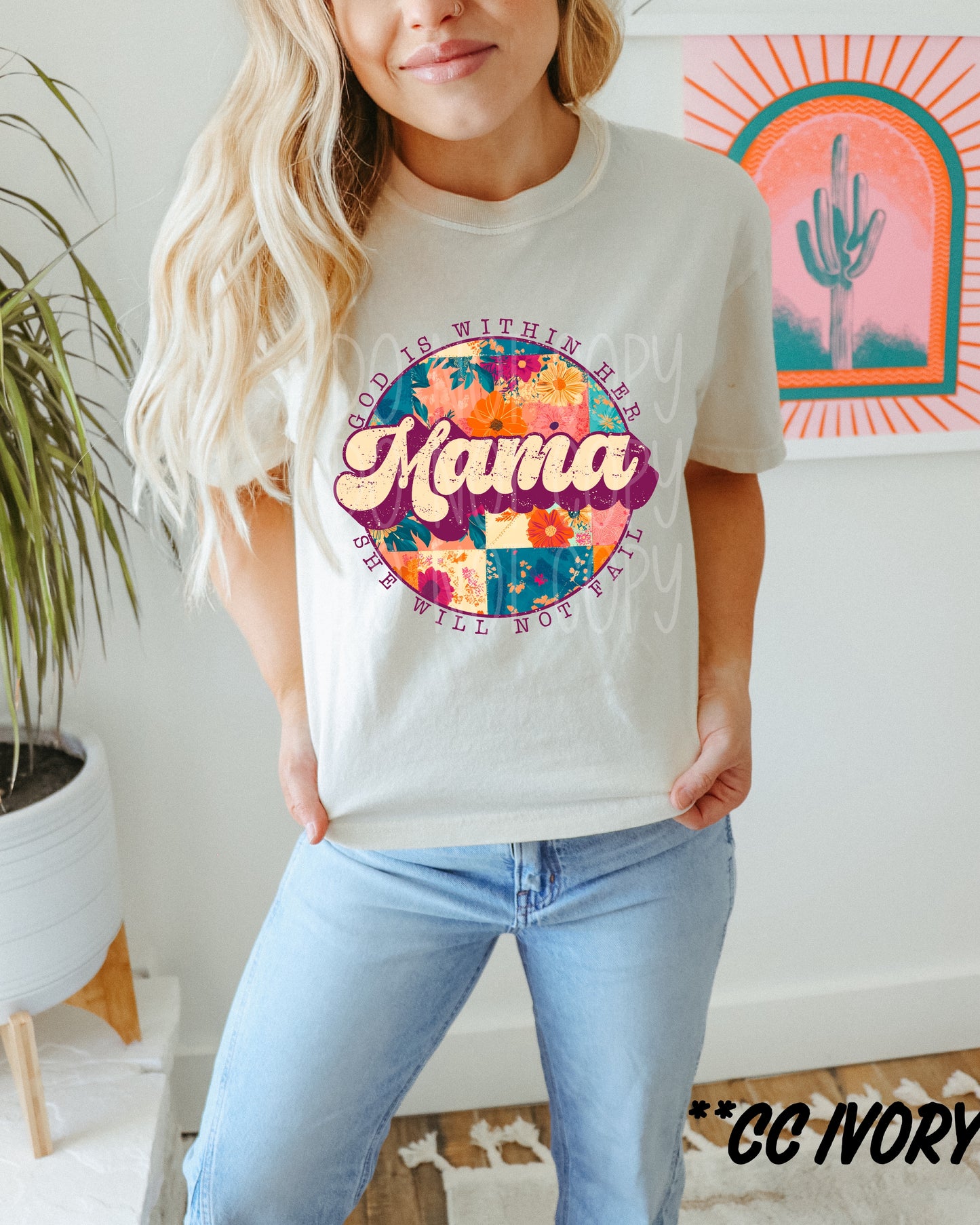 Mama God Is Within Her PNG Design