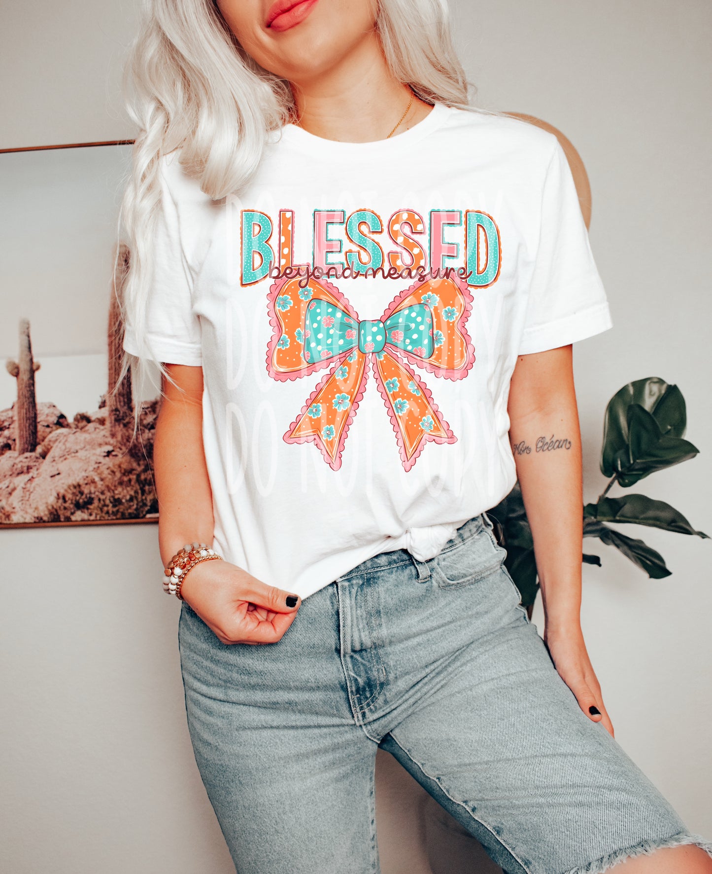 Blessed Beyond Measure PNG Design