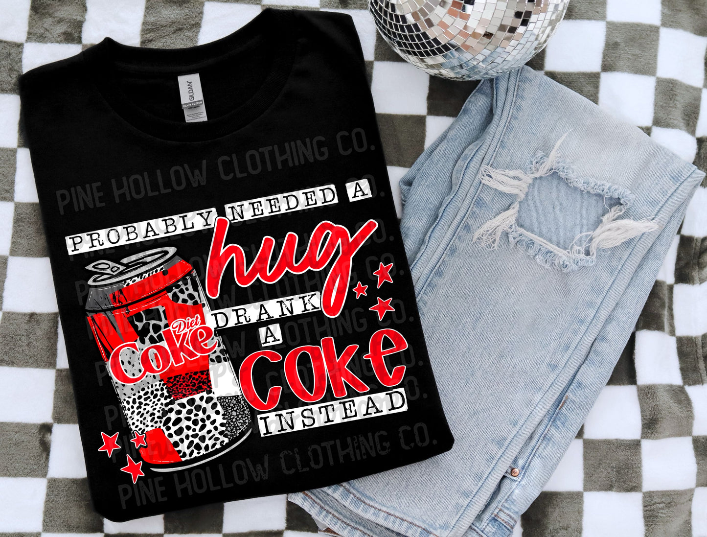 Probably Needed A Hug Diet CC PNG Design