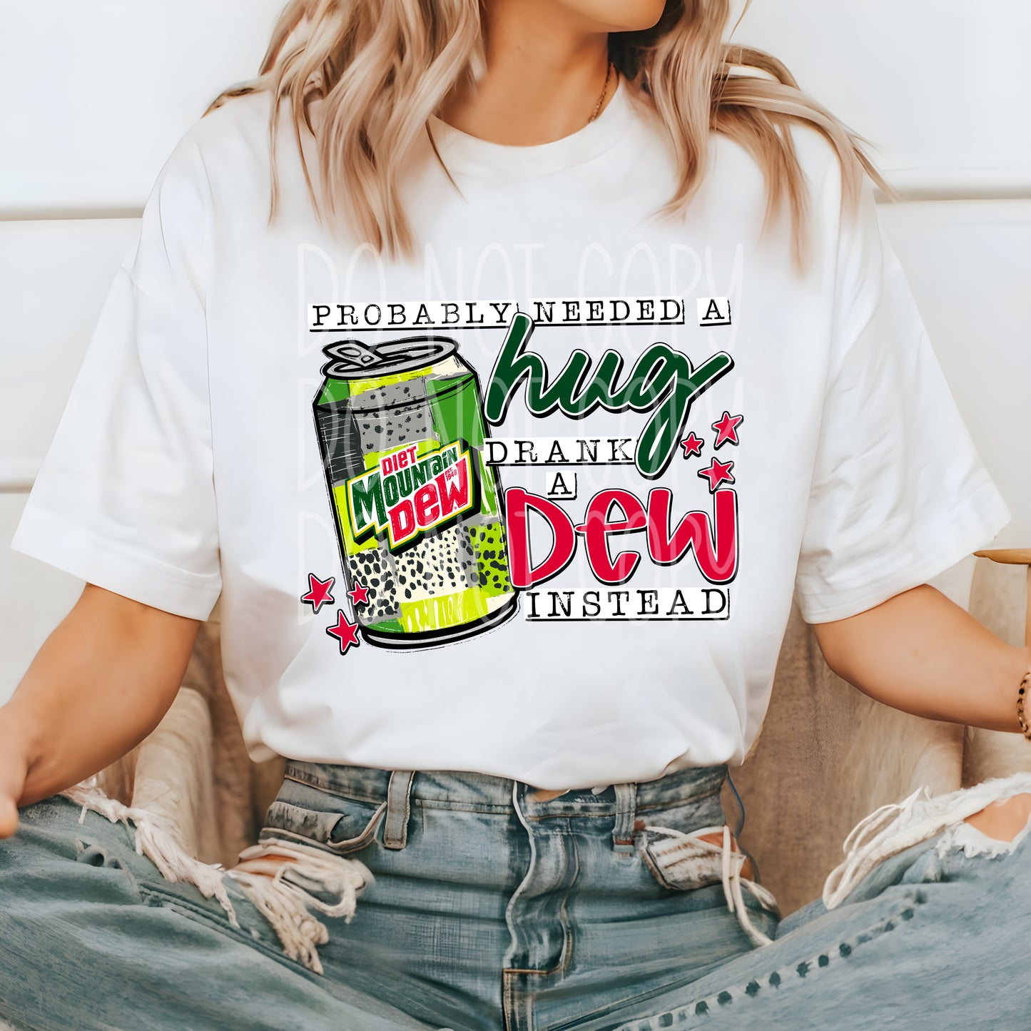 Probably Needed A Hug Diet MD PNG Design