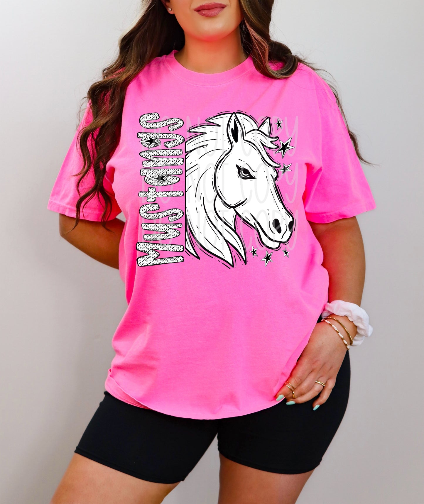 Mustangs BW Dottie's PNG Design