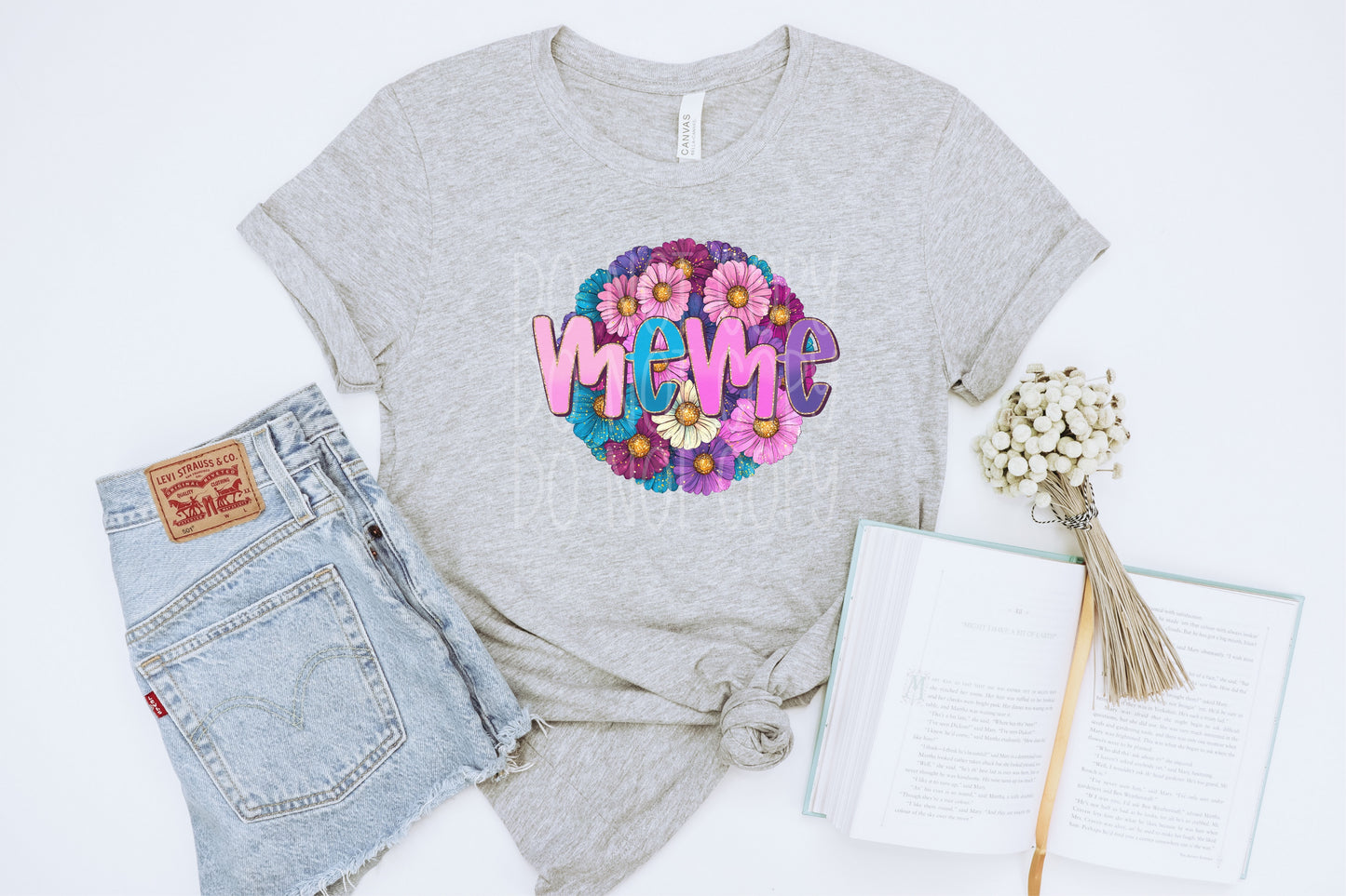 Meme Floral PNG Design