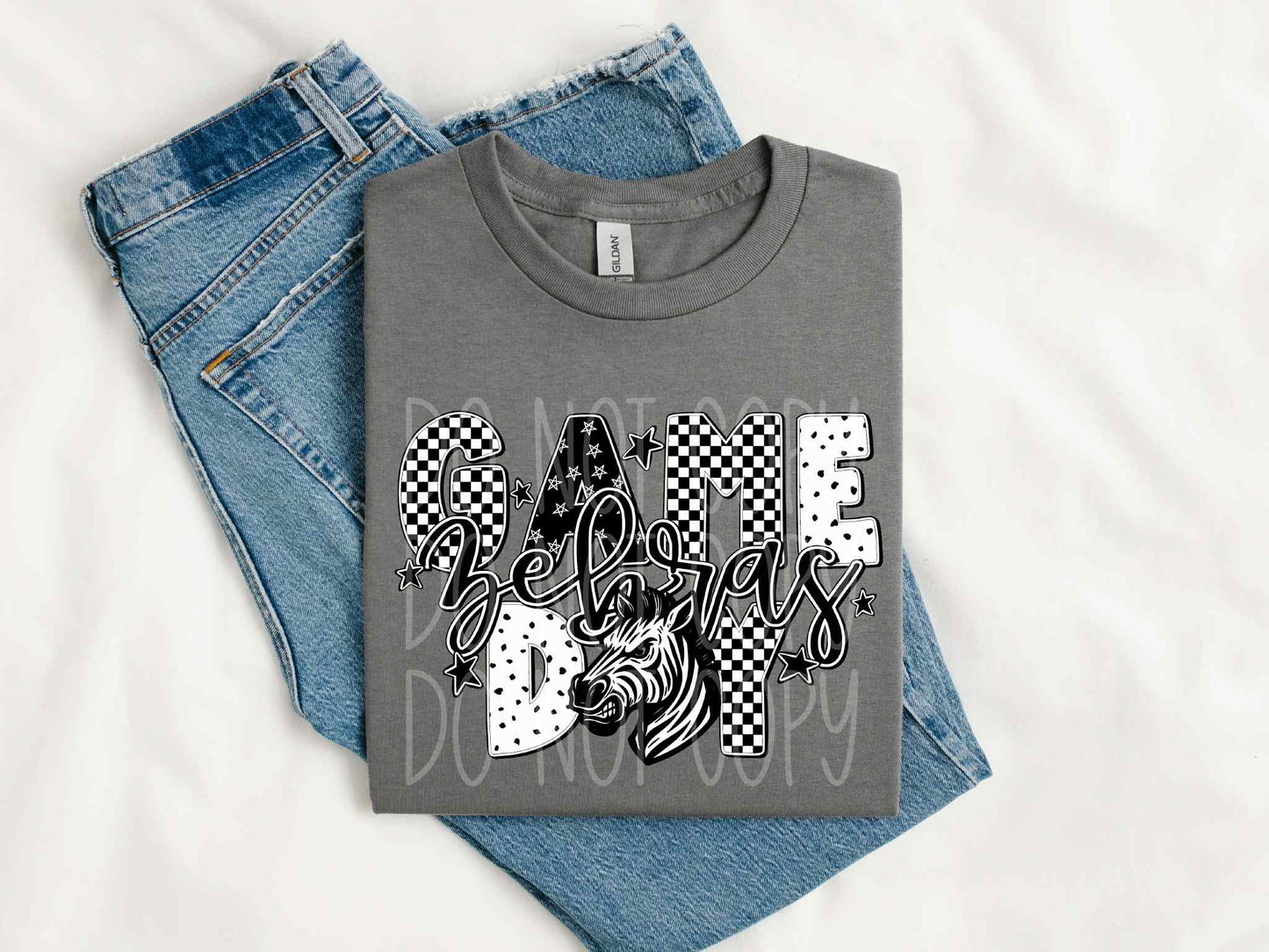 Game Day Zebras PNG Design
