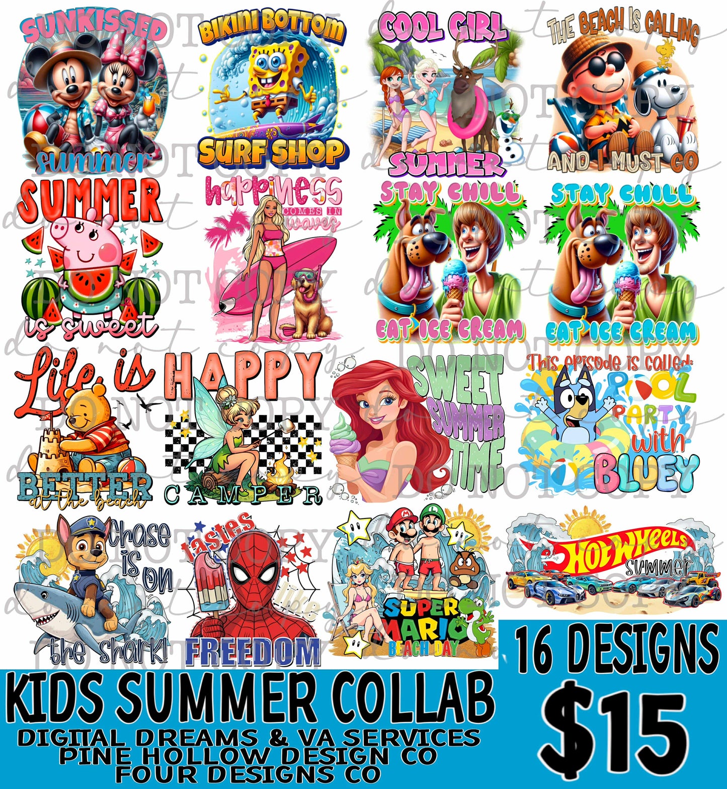 KIDS SUMMER COLLAB W/ DIGITAL DREAMS AND VA SERVICES AND FOUR DESIGNS CO