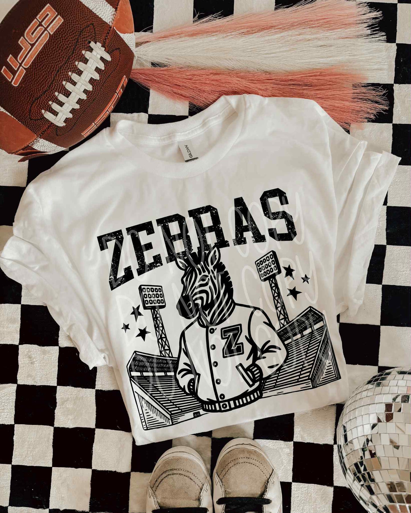 Zebras Letterman PNG Design