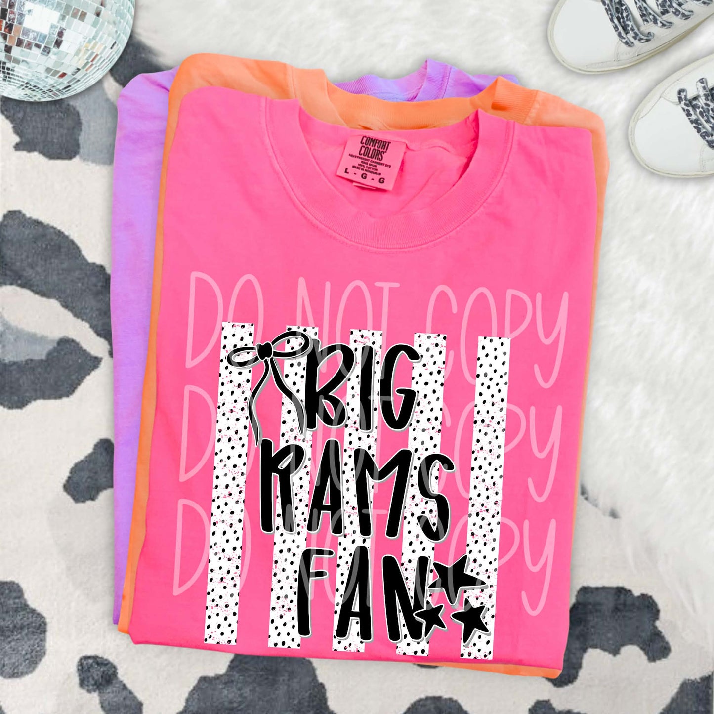 Big Rams Fan PNG Design