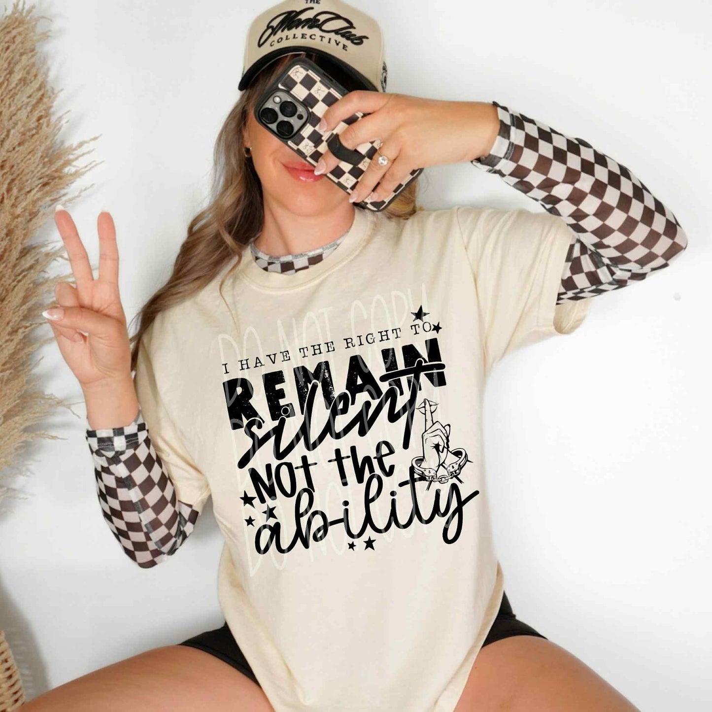 I Have The Right To Remain Silent PNG DESIGN