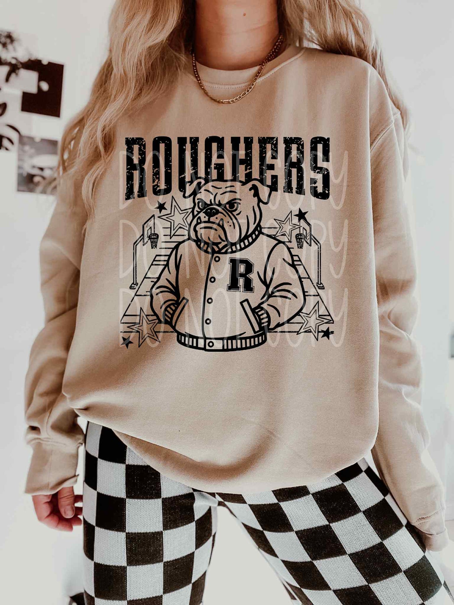 Roughers Basketball Letterman PNG Design