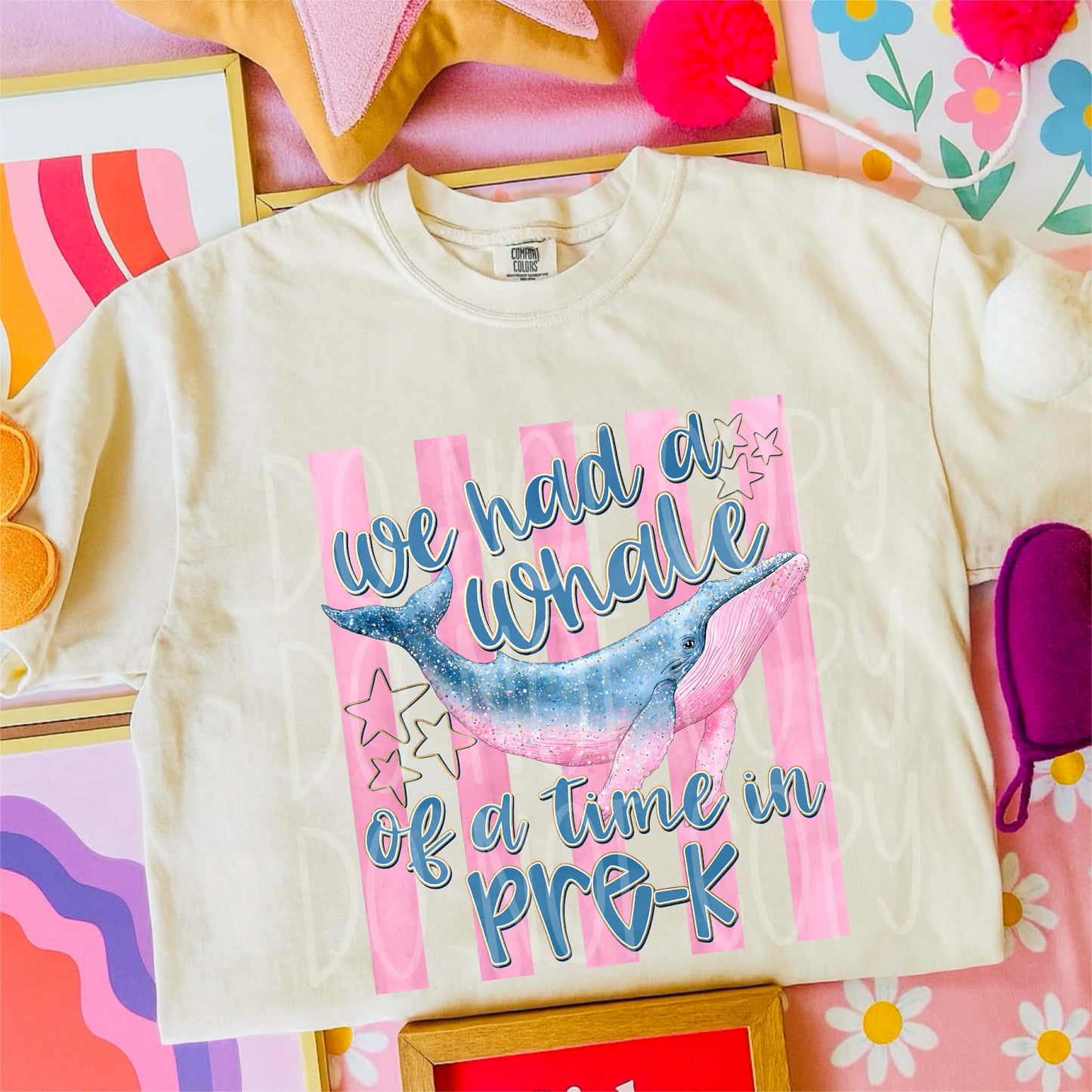 Whale Pre-K PNG Design