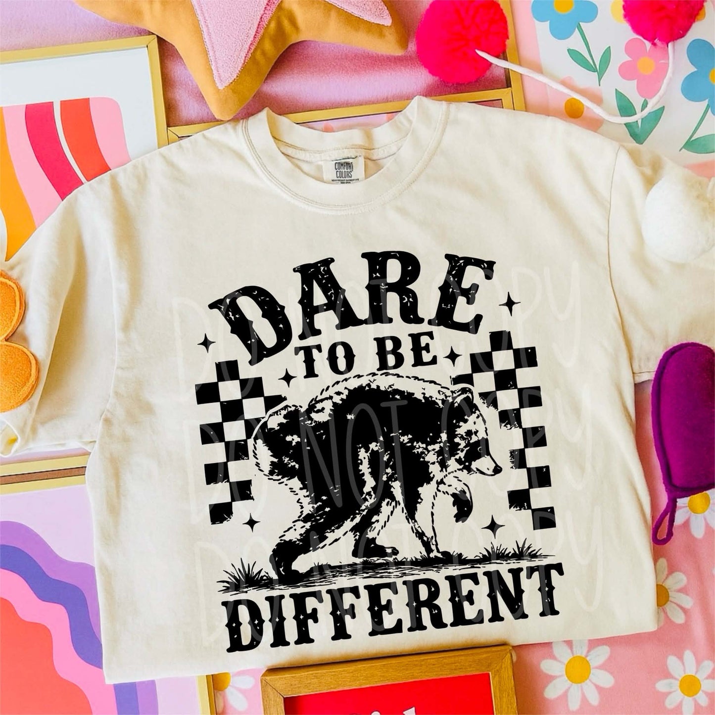 Dare To Be Different PNG Design