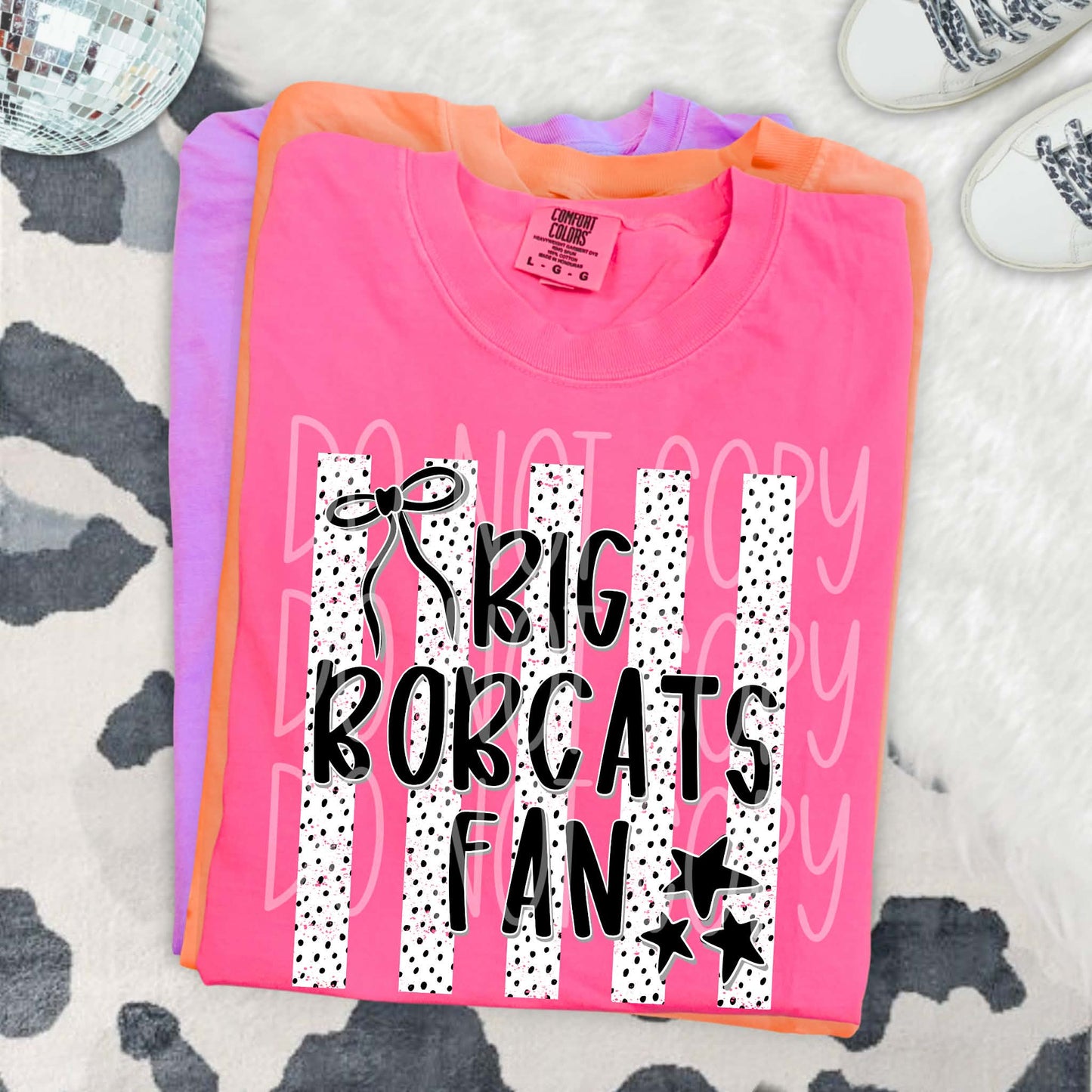 Big Bobcats Fan PNG Design