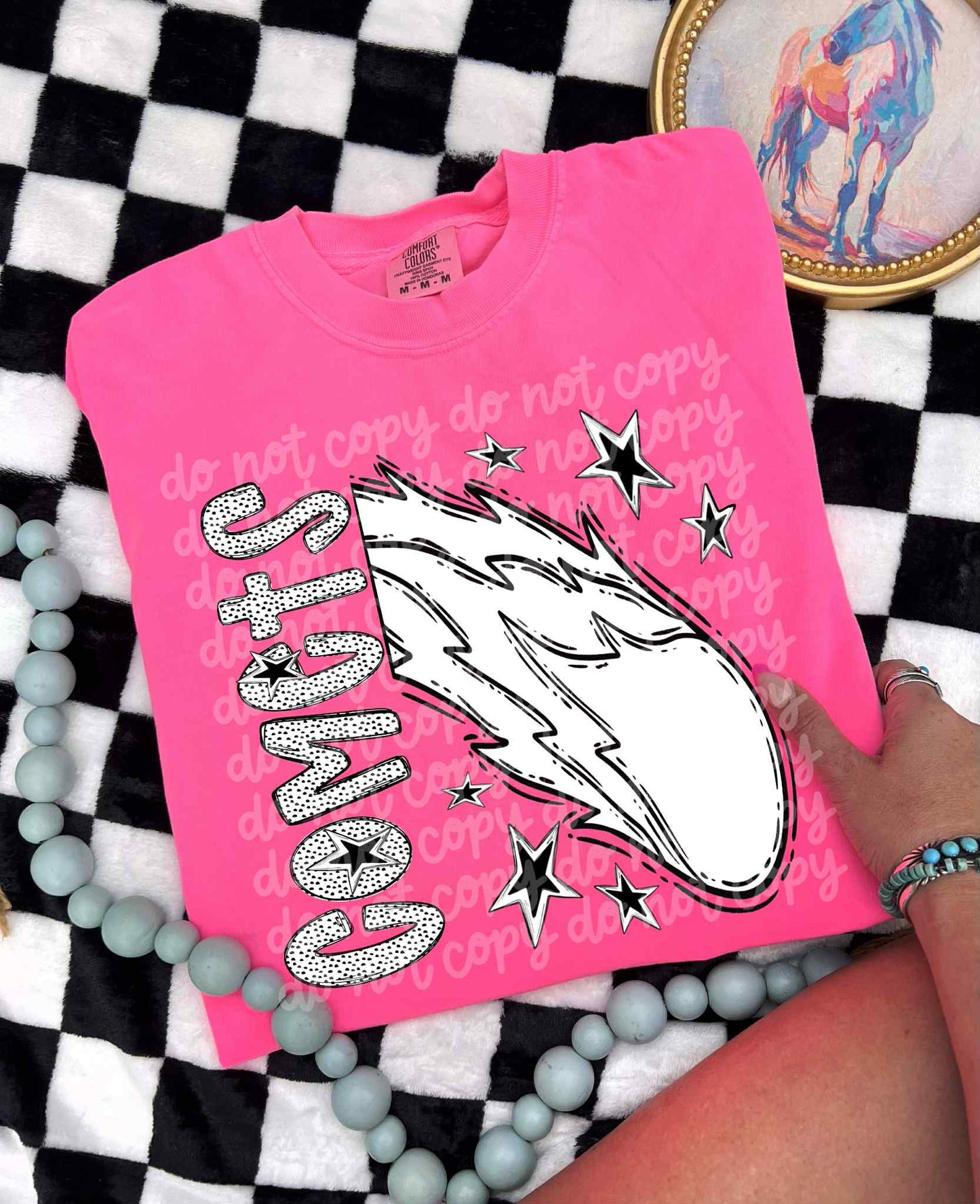 Comets BW Dottie's PNG Design