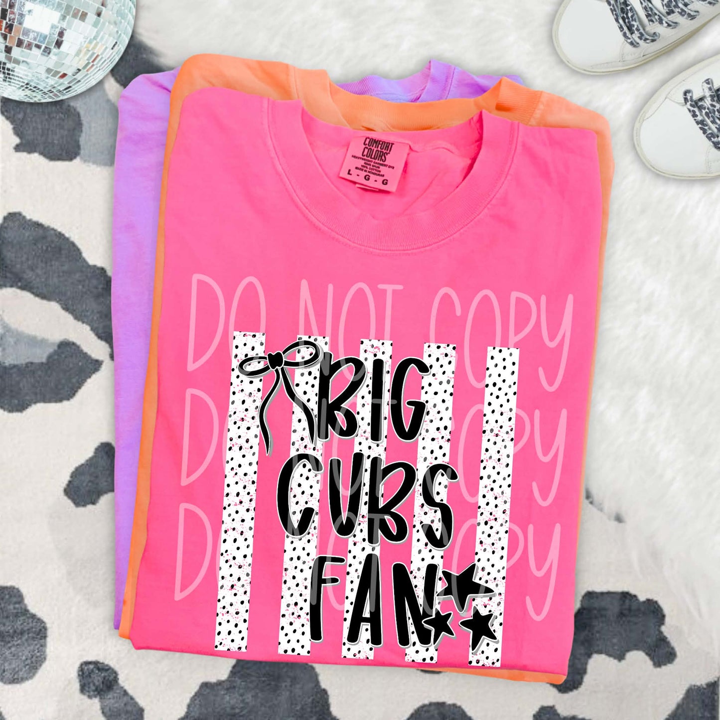 Big Cubs Fan PNG Design
