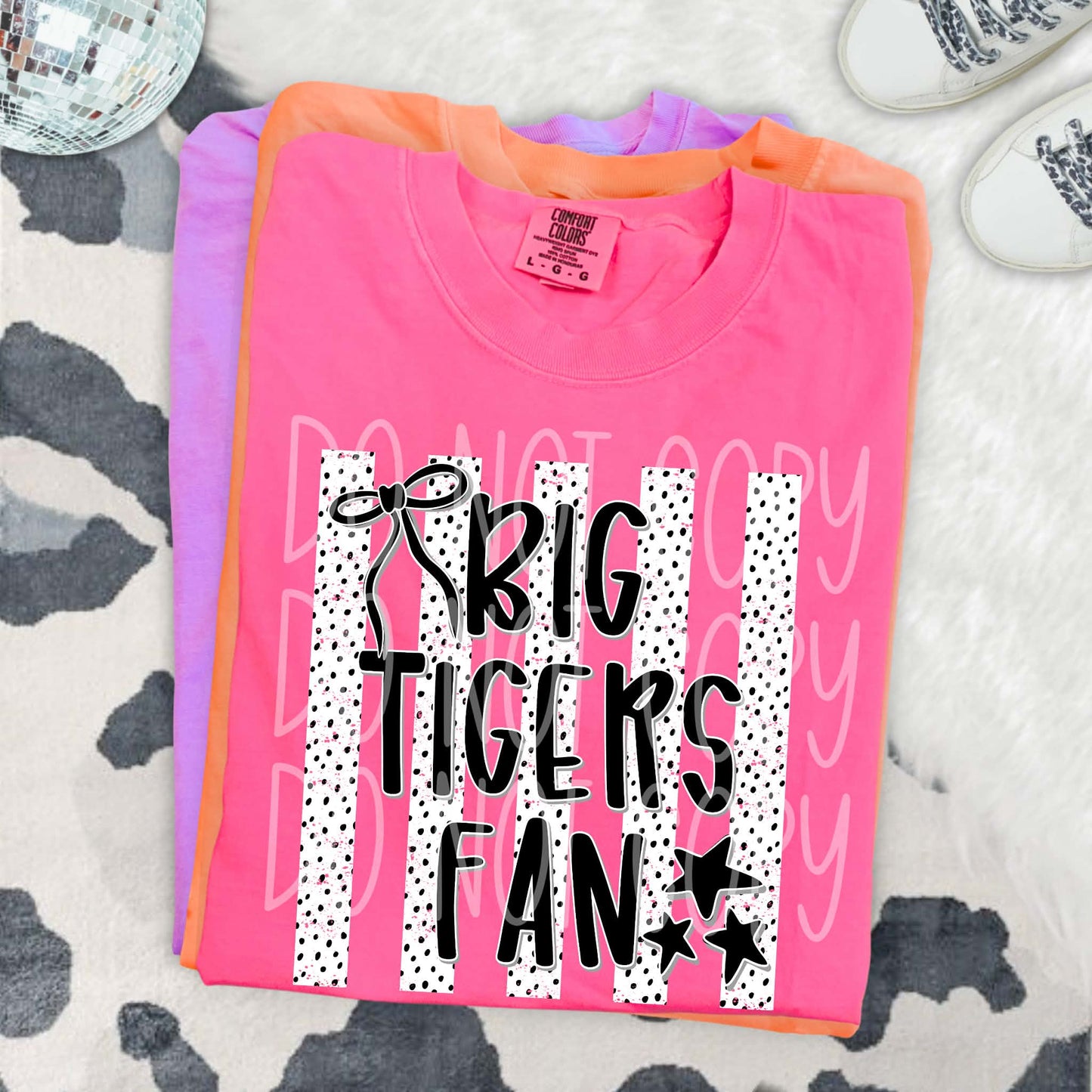 Big Tigers Fan PNG Design