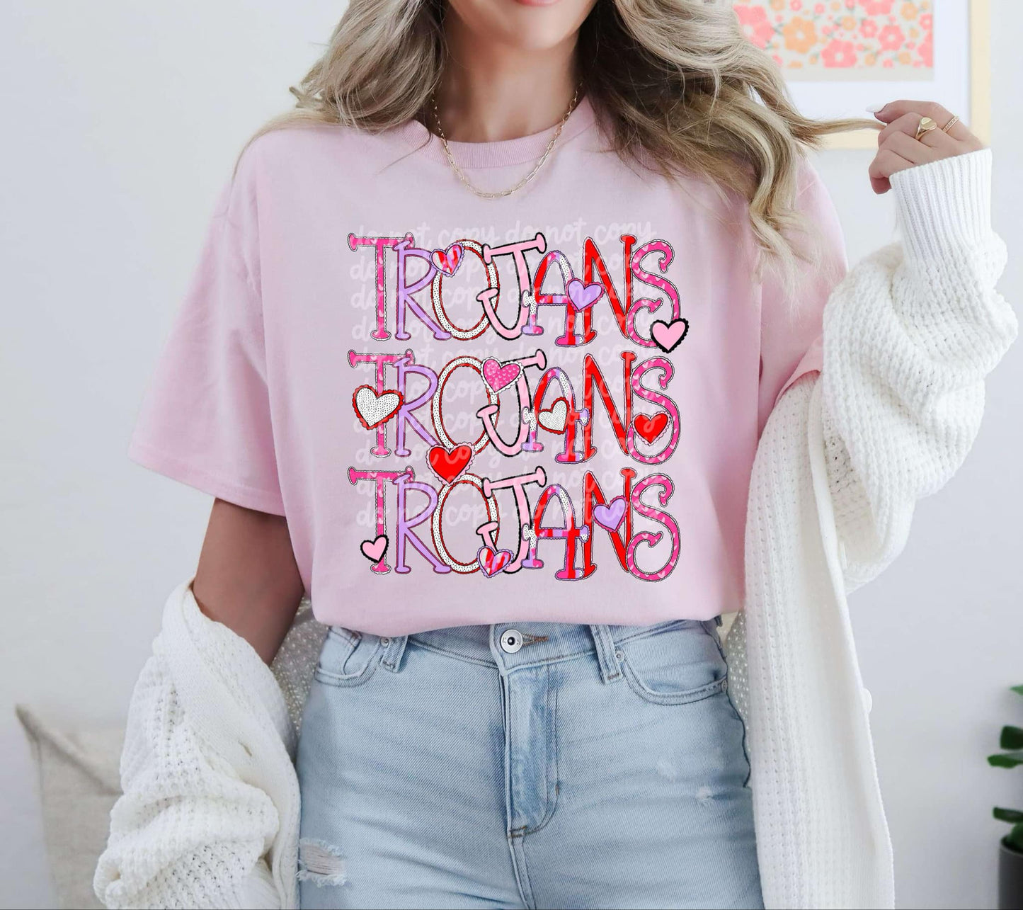 Trojans Valentine PNG Design