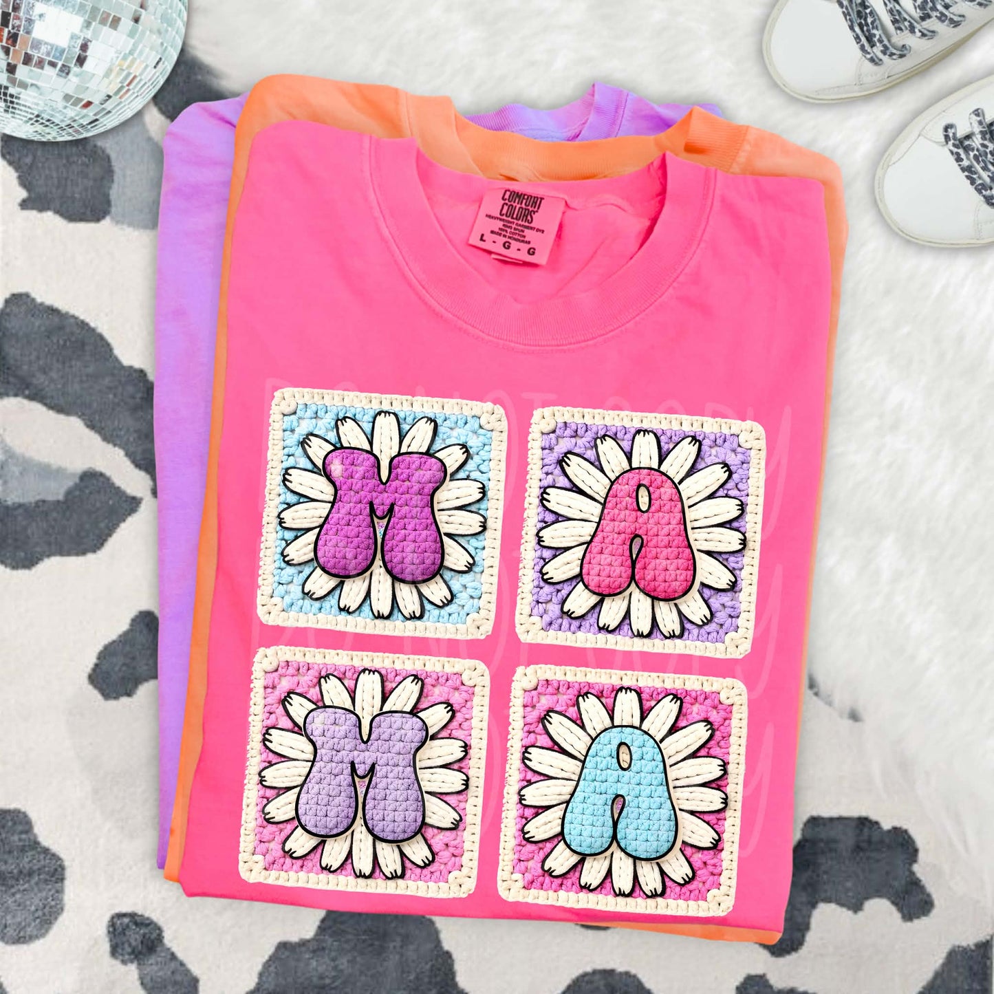 Mama Granny Square PNG Design