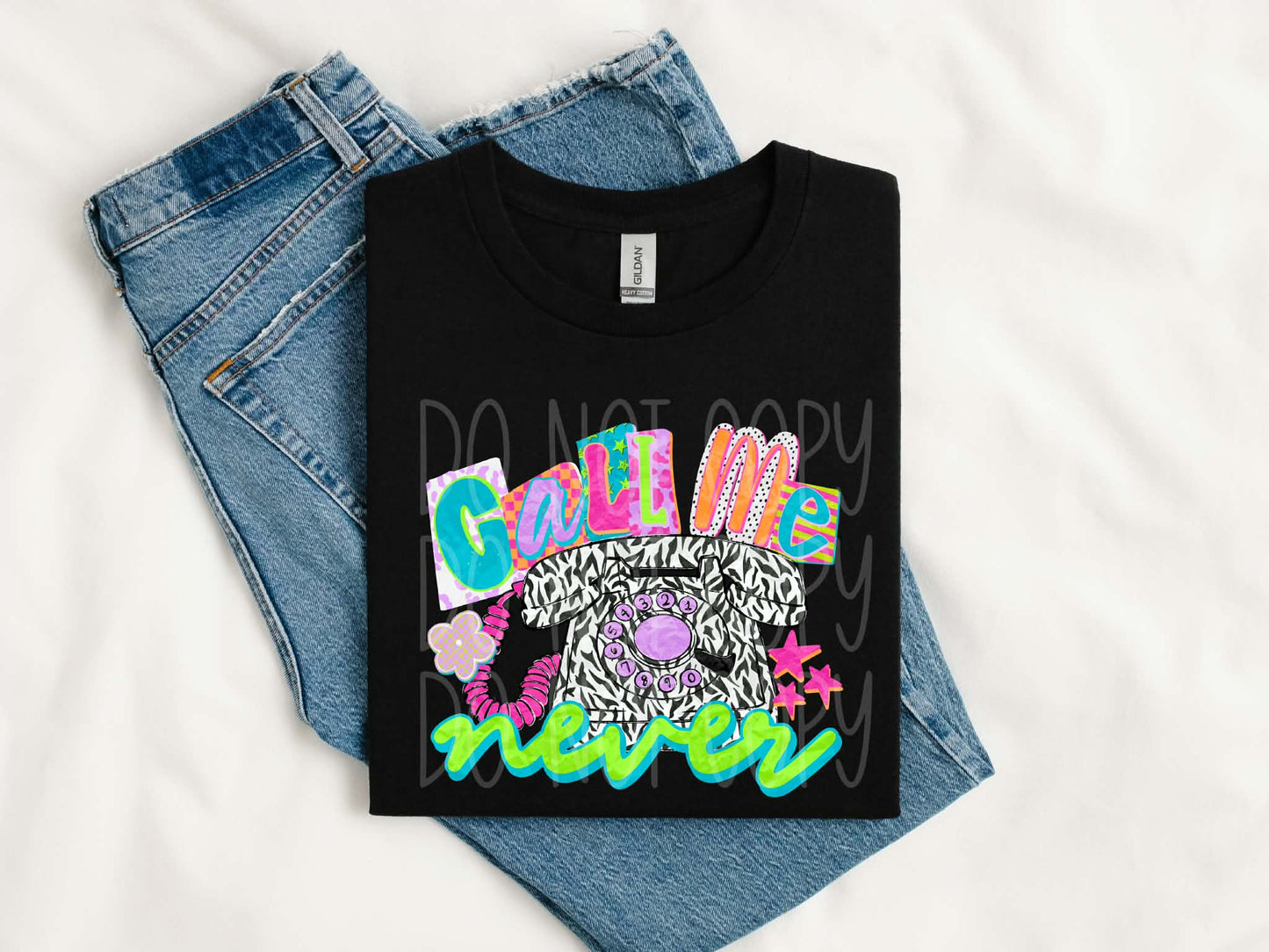 Call Me Never PNG Design