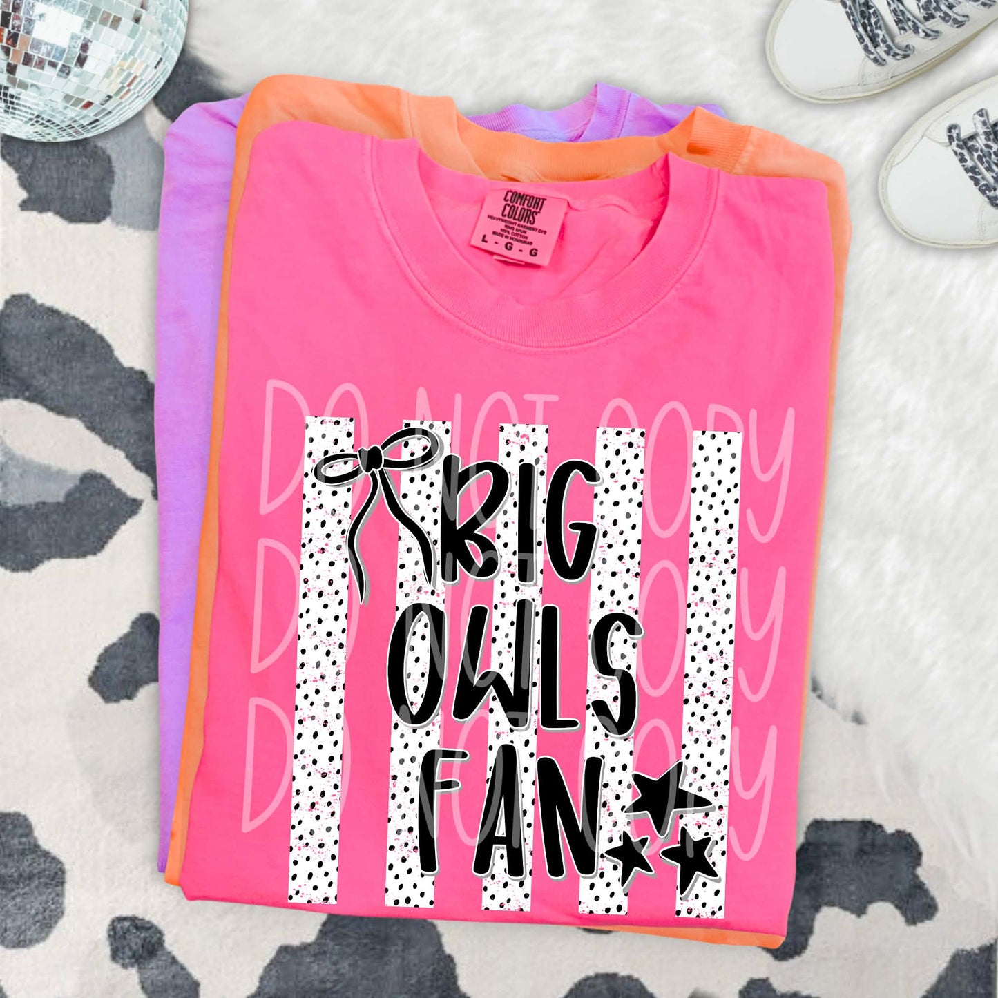 Big Owls Fan PNG Design