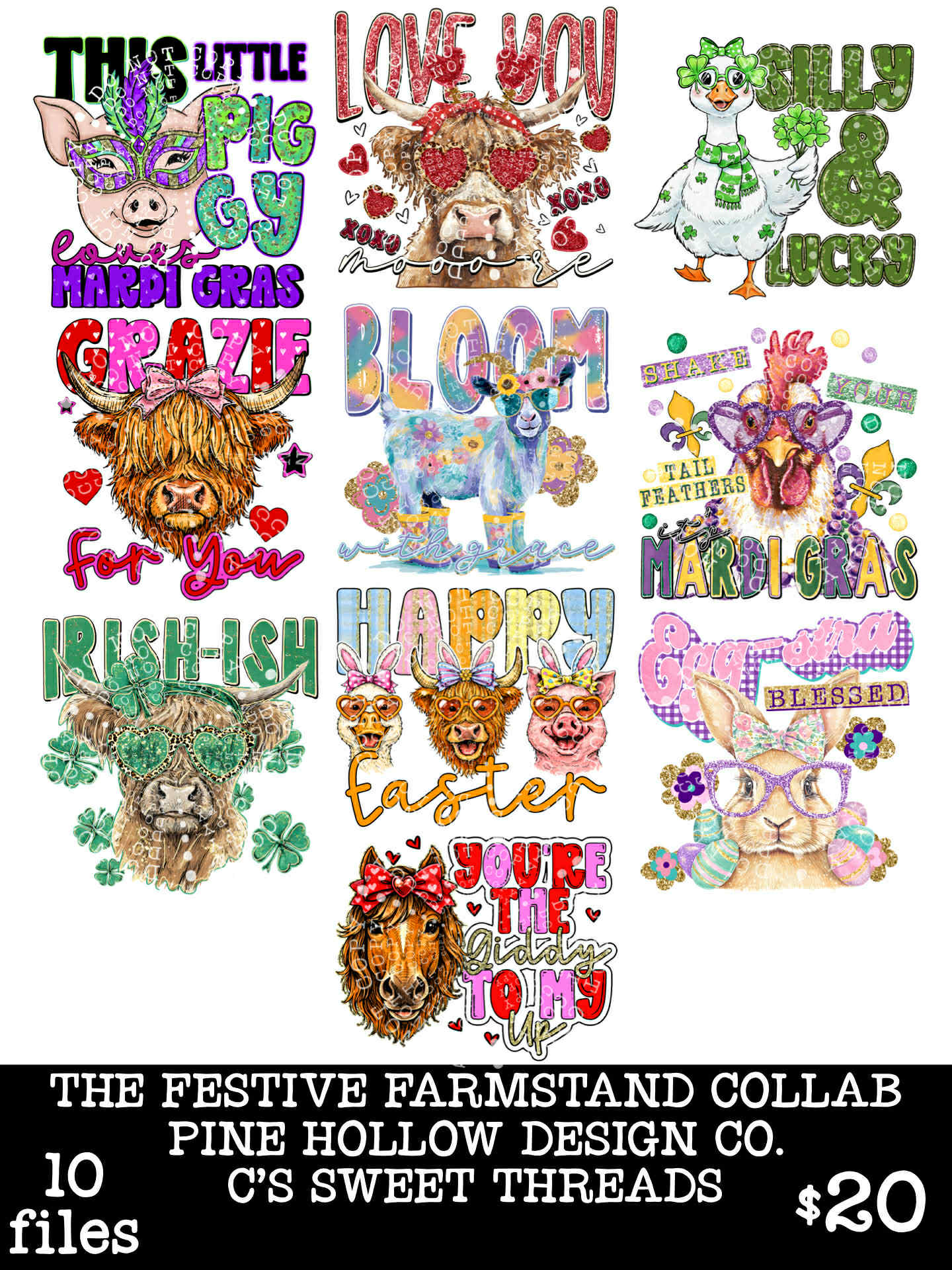 FESTIVE FARMSTEAD COLLAB W/ C'S SWEET THREADS