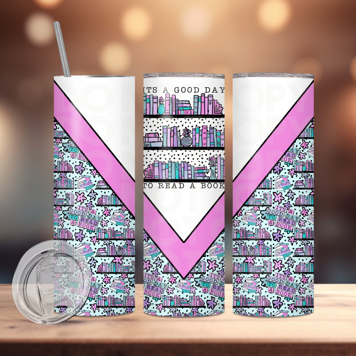 Good Day To Read Tumbler PNG Design