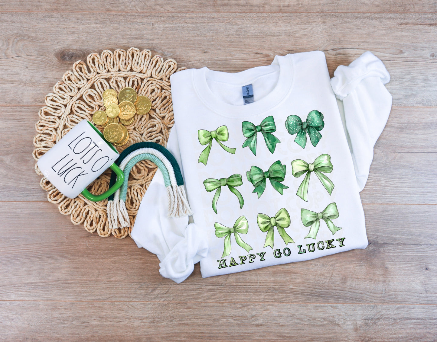 Happy Go Lucky PNG Design