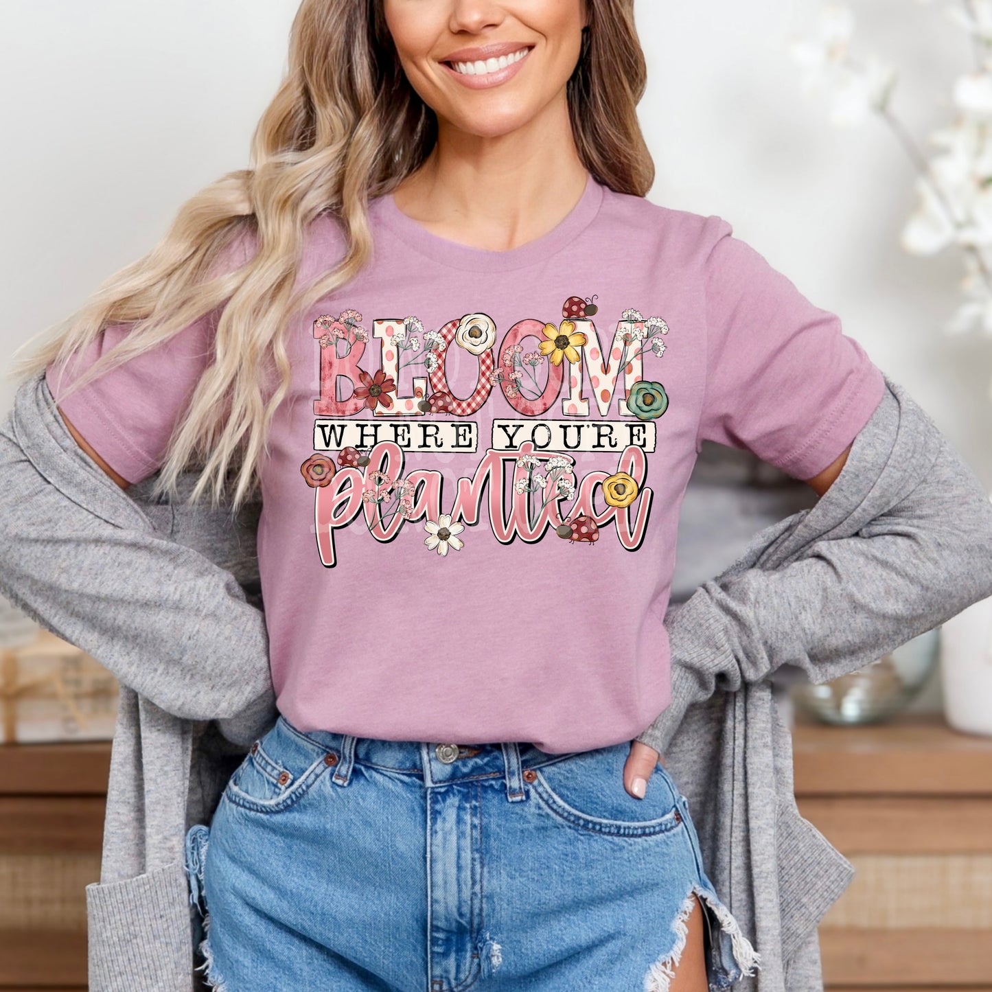 Bloom Where You're Planted PNG Design