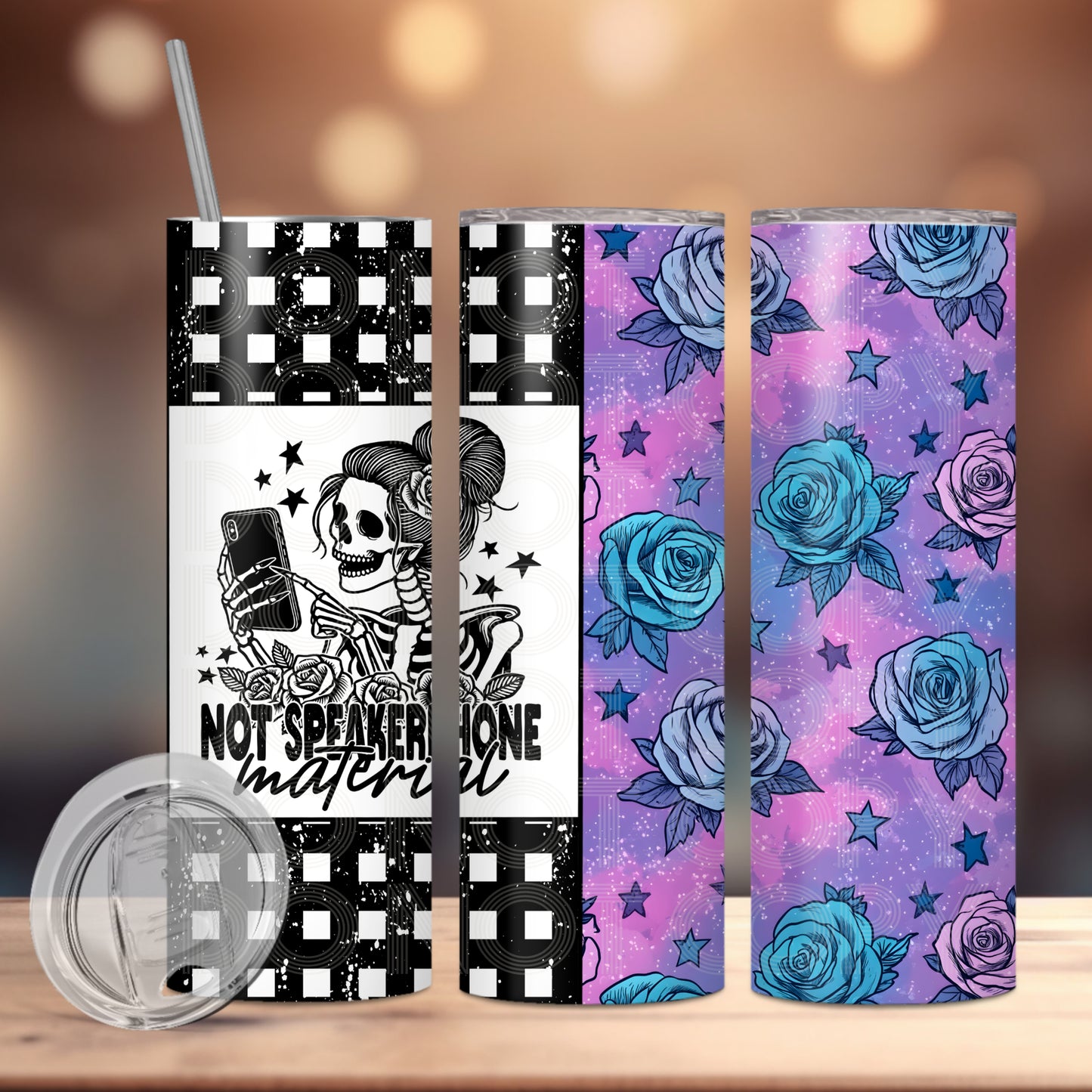 Not Speakerphone Material Tumbler PNG Design
