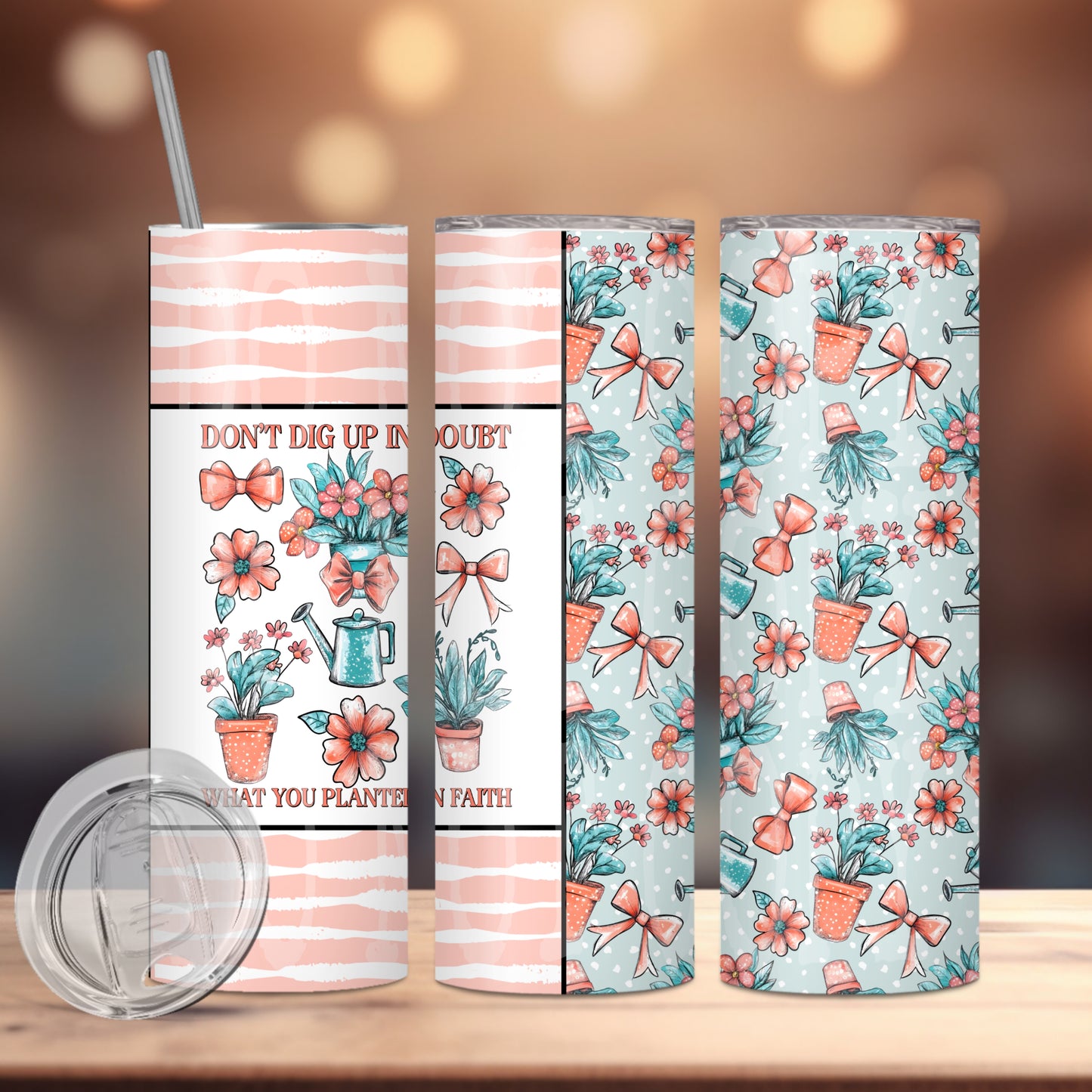 Don't Dig Up In Doubt Tumbler PNG Design