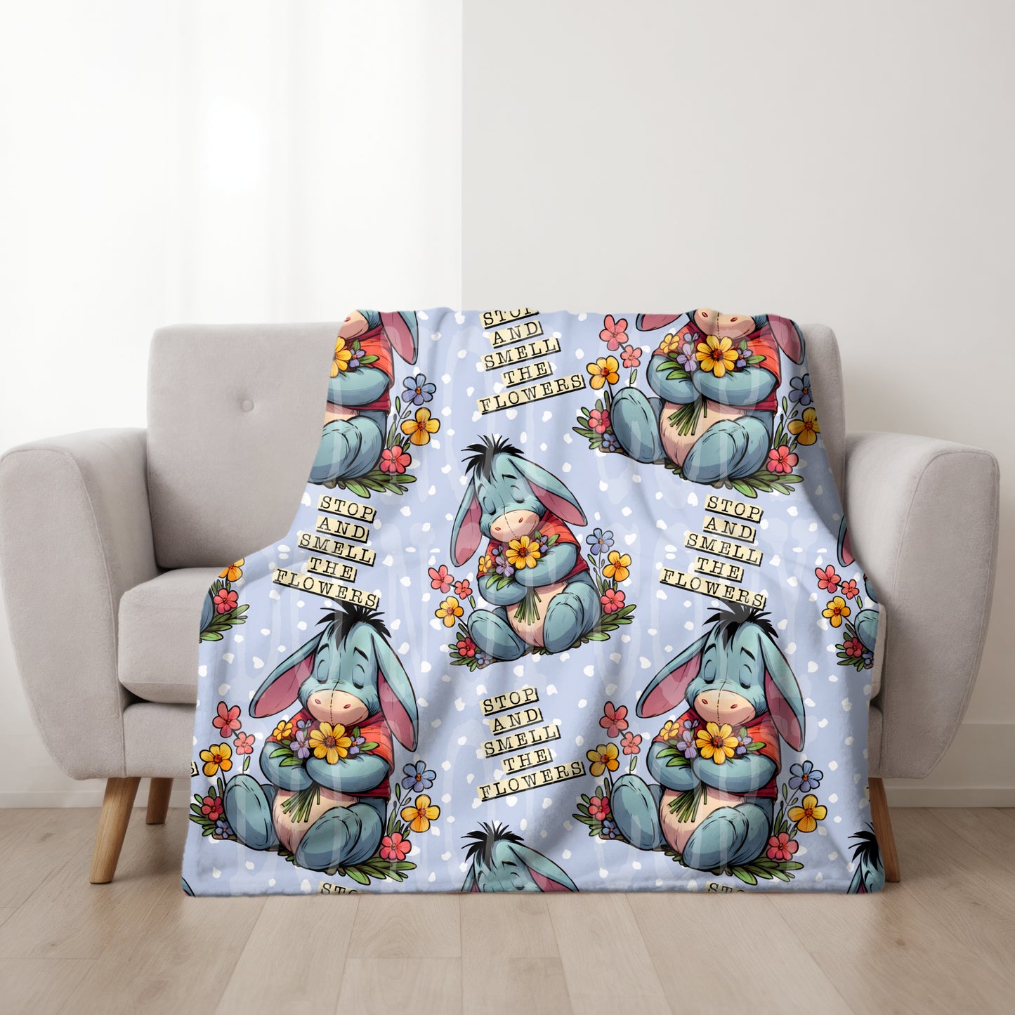 Stop And Smell The Flowers Seamless PNG Design