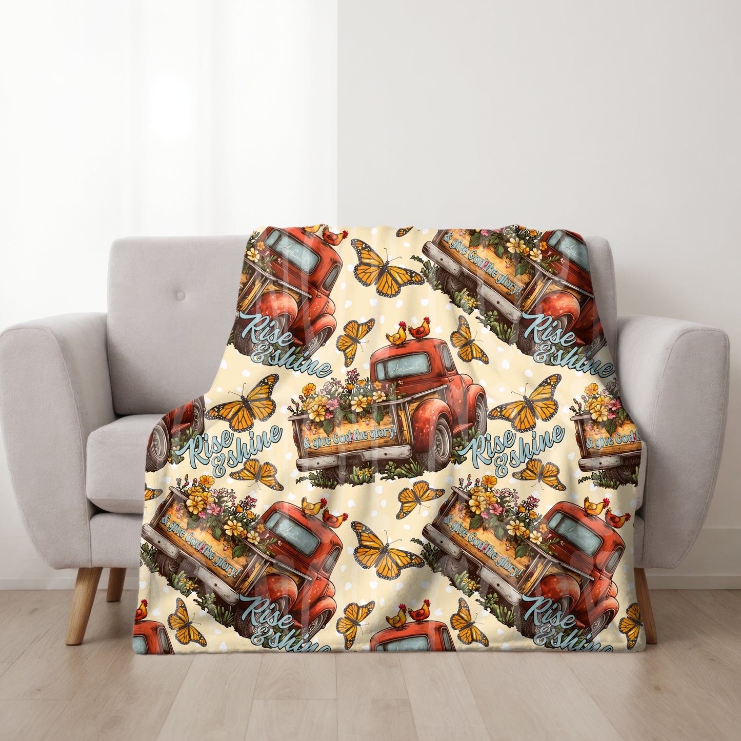 Rise & Shine Seamless PNG Design