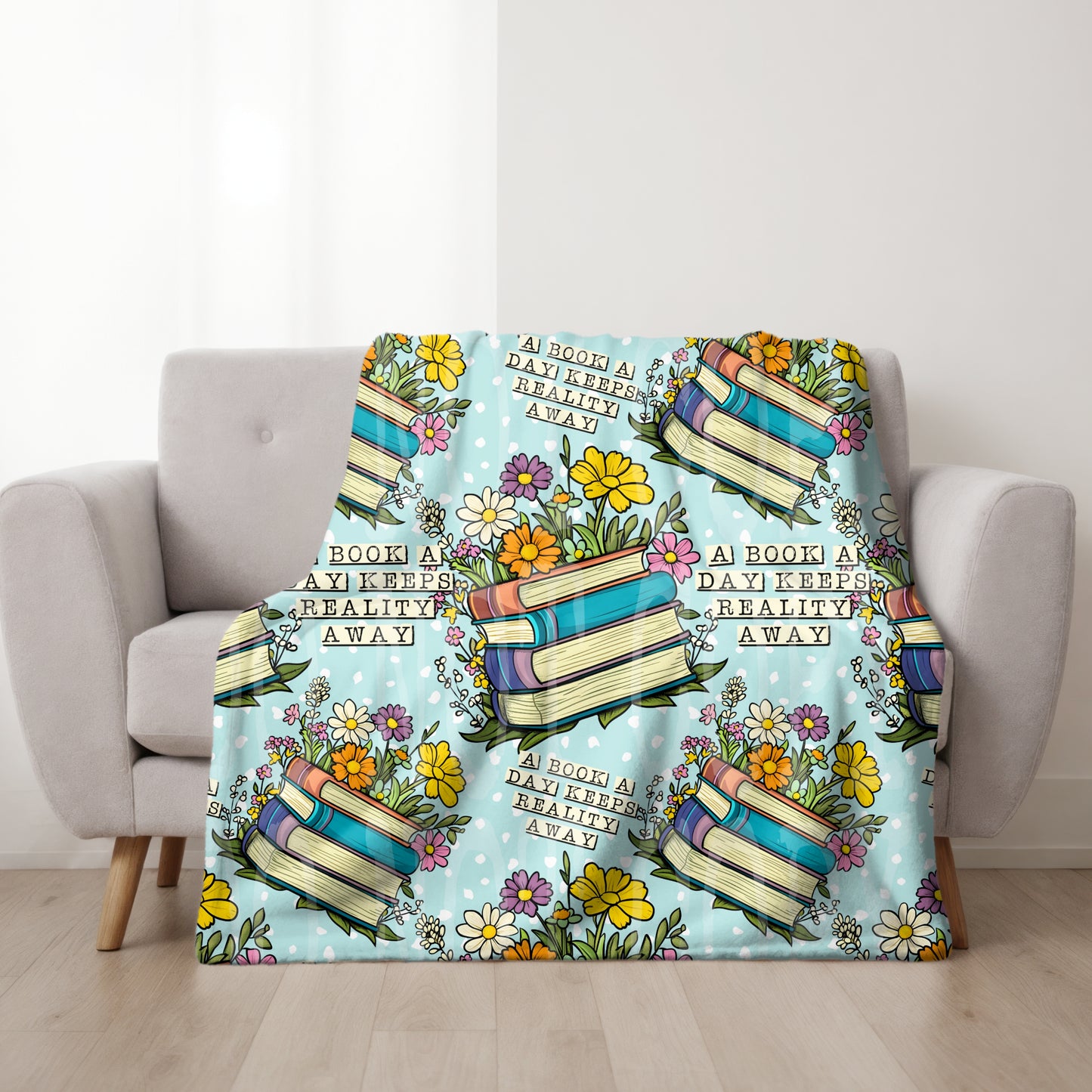 A Book A Day Seamless PNG Design