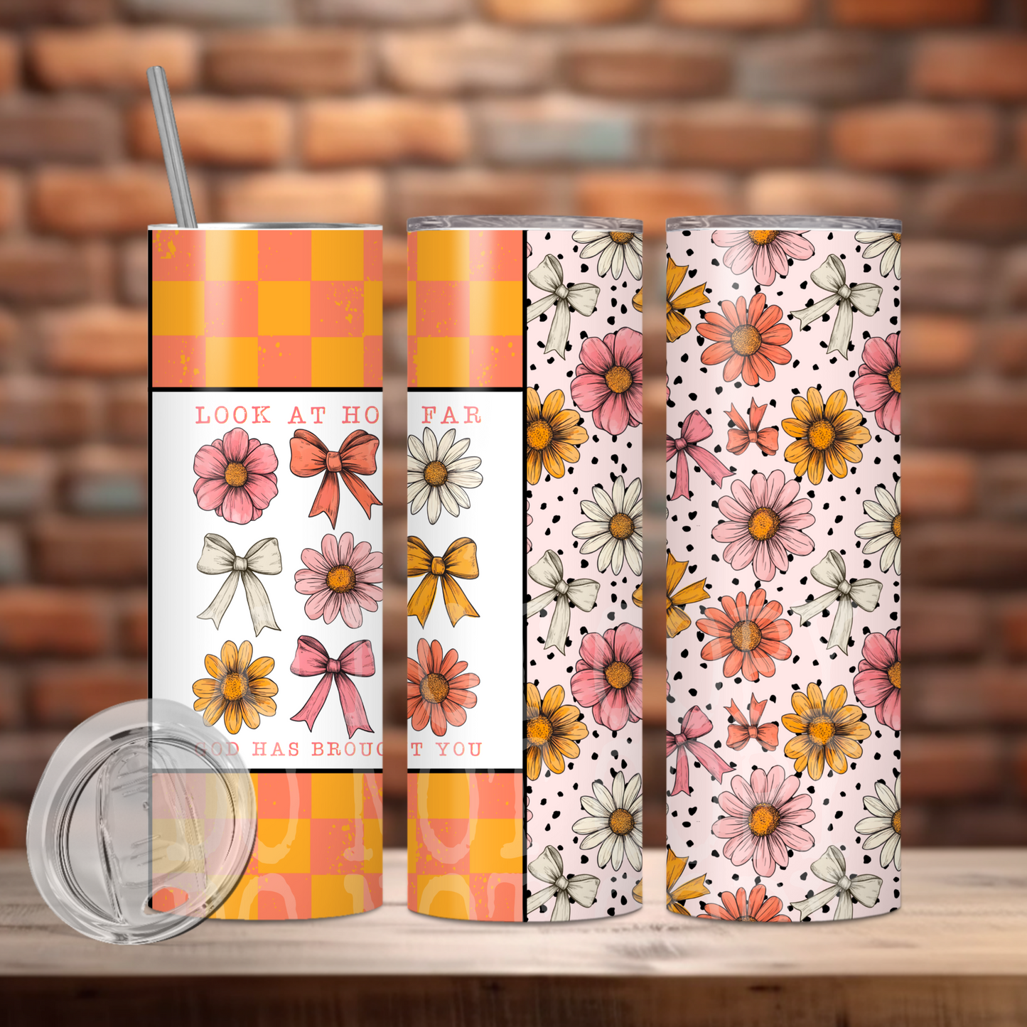 Look At How Far Tumbler PNG Design