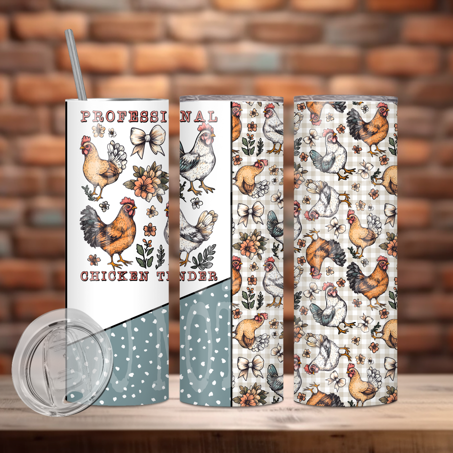 Professional Chicken Tender Tumbler PNG Design