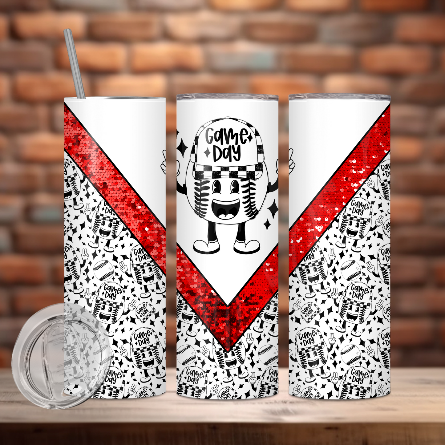 Game Day Tumbler PNG Design