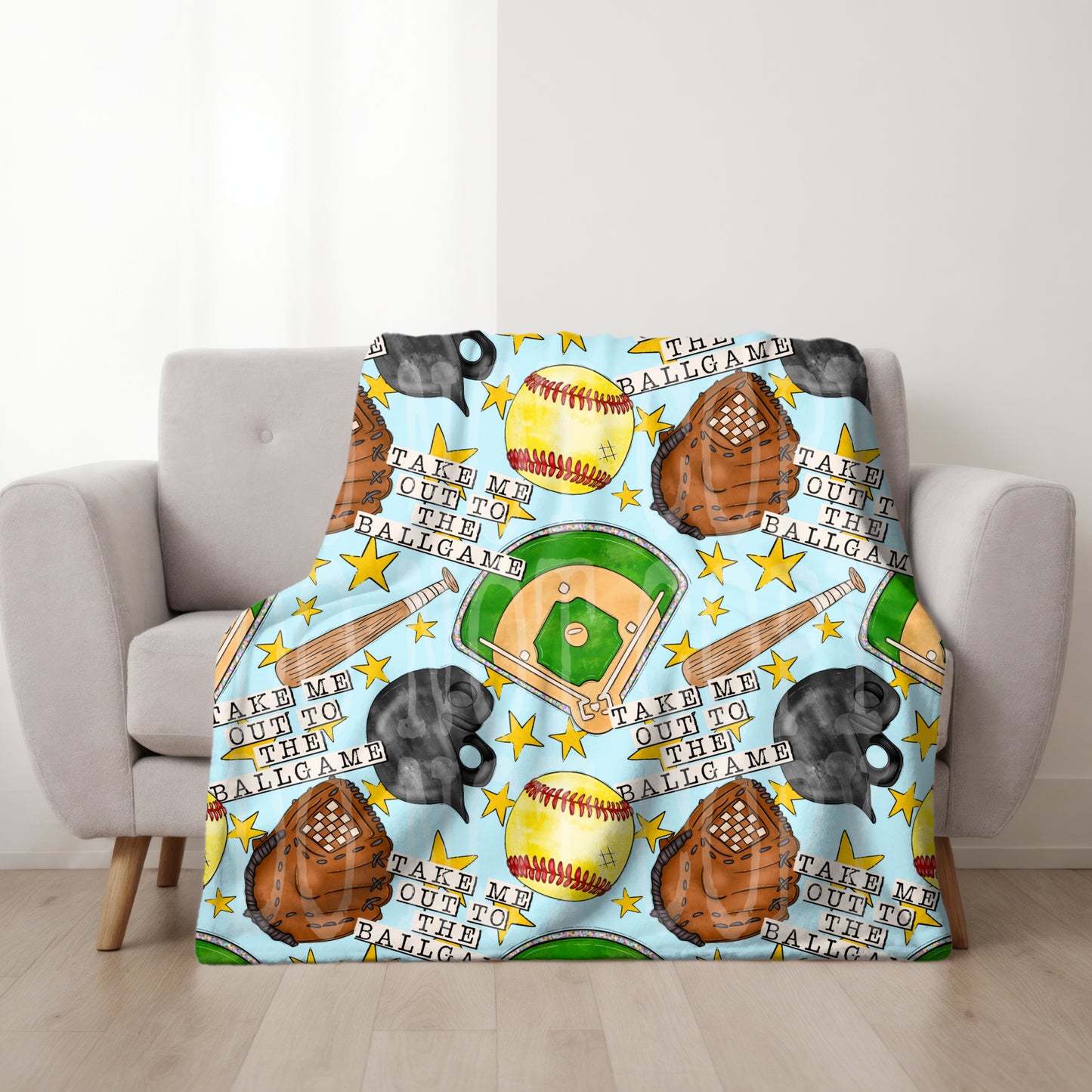 Ballgame Softball Seamless PNG Design