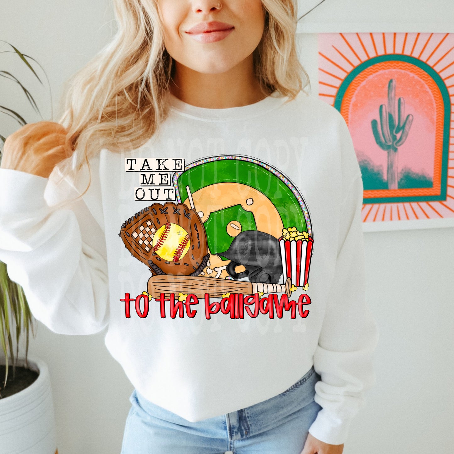 Ballgame Softball PNG Design